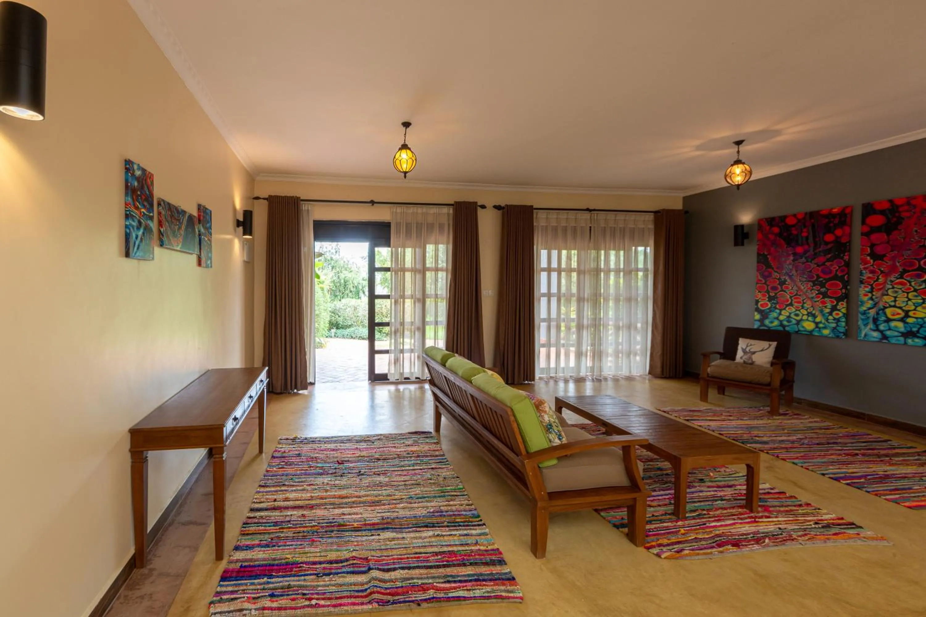 Seating area in Emburara Farm Lodge