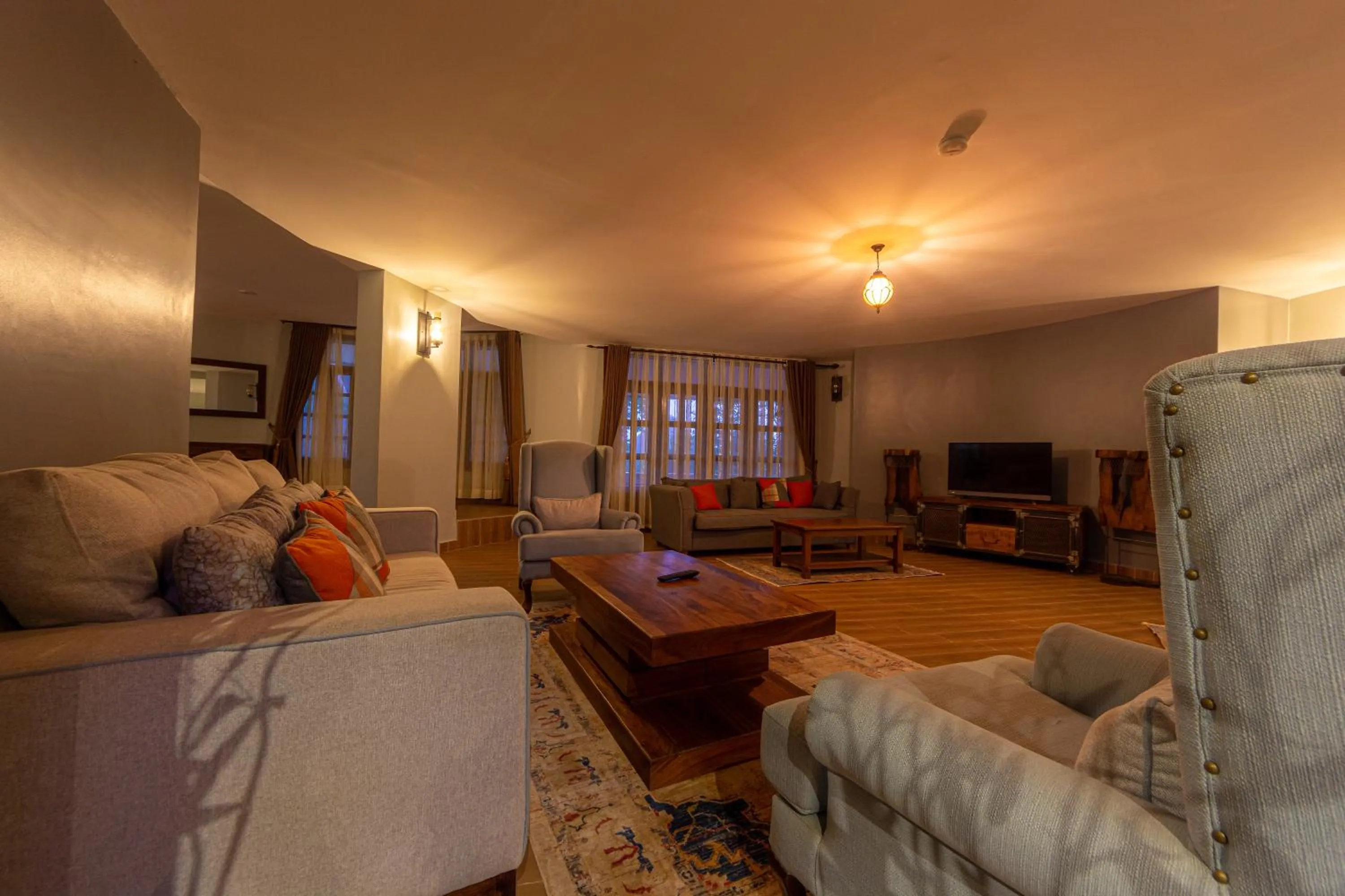 Living room in Emburara Farm Lodge