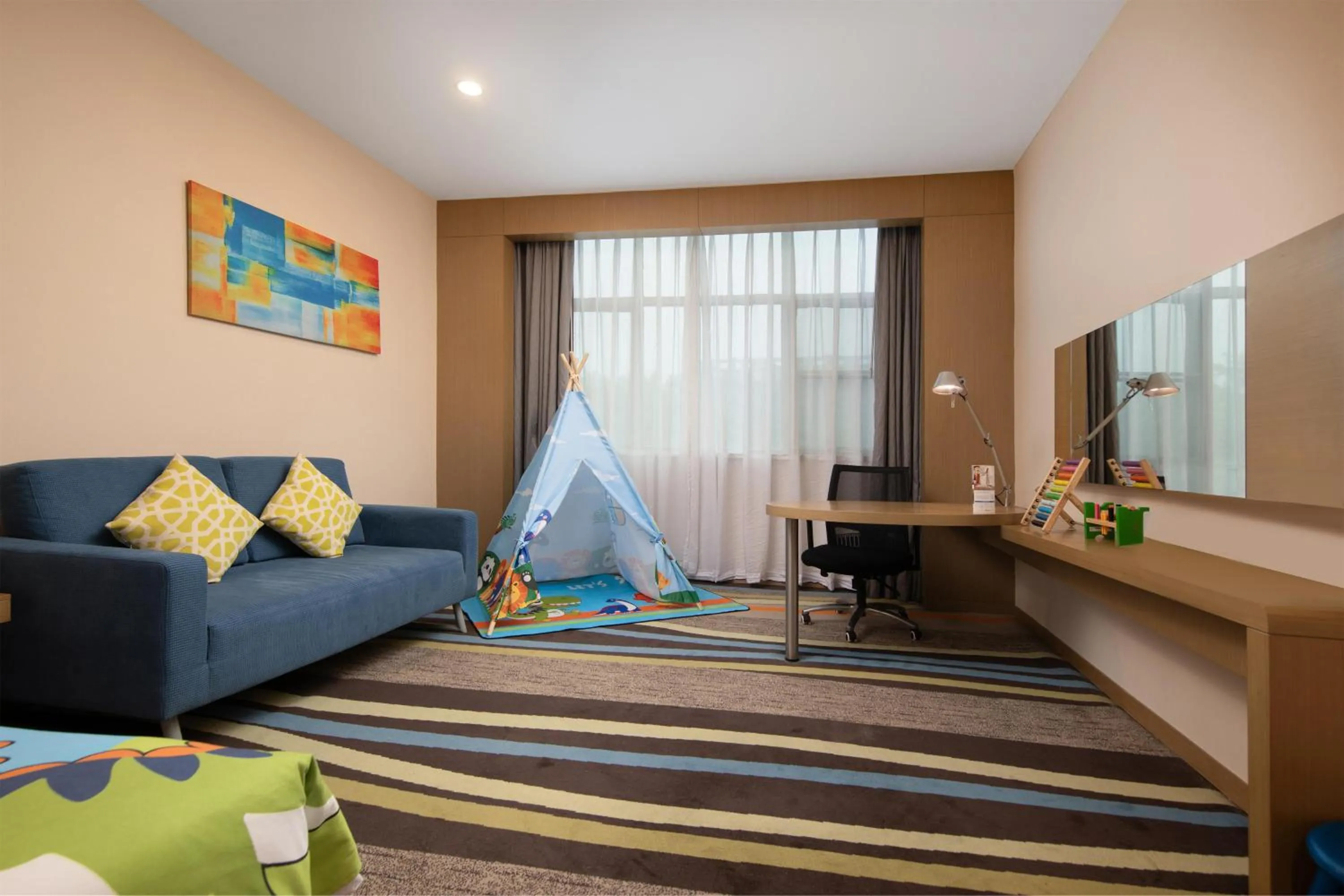 Bedroom in Guangzhou Baiyun Airport Rejoice by Argyle Hotel Rehe Metro Exit B --Free shuttle bus is provided during the 138th Canton Fair