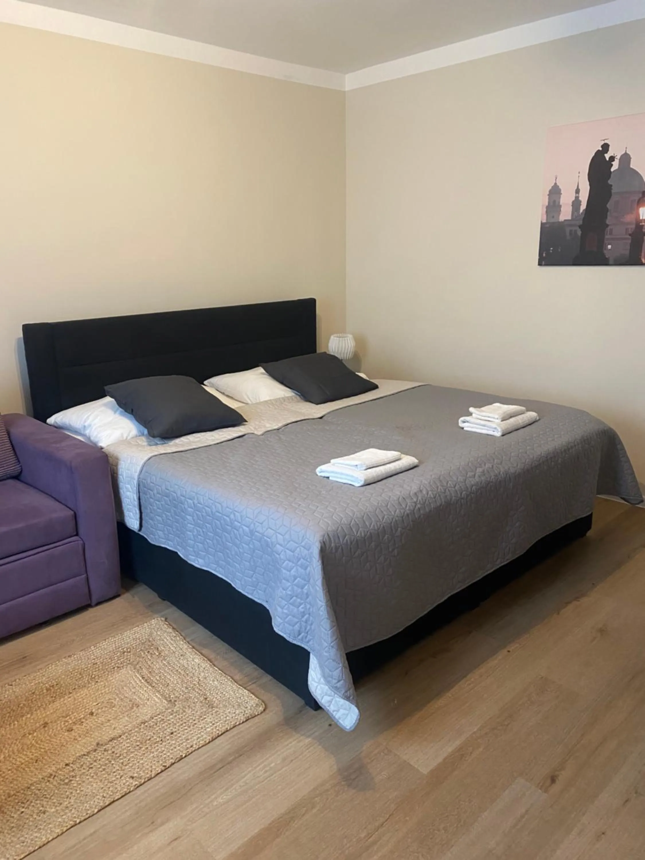 Bed in STING Apartments Havířov