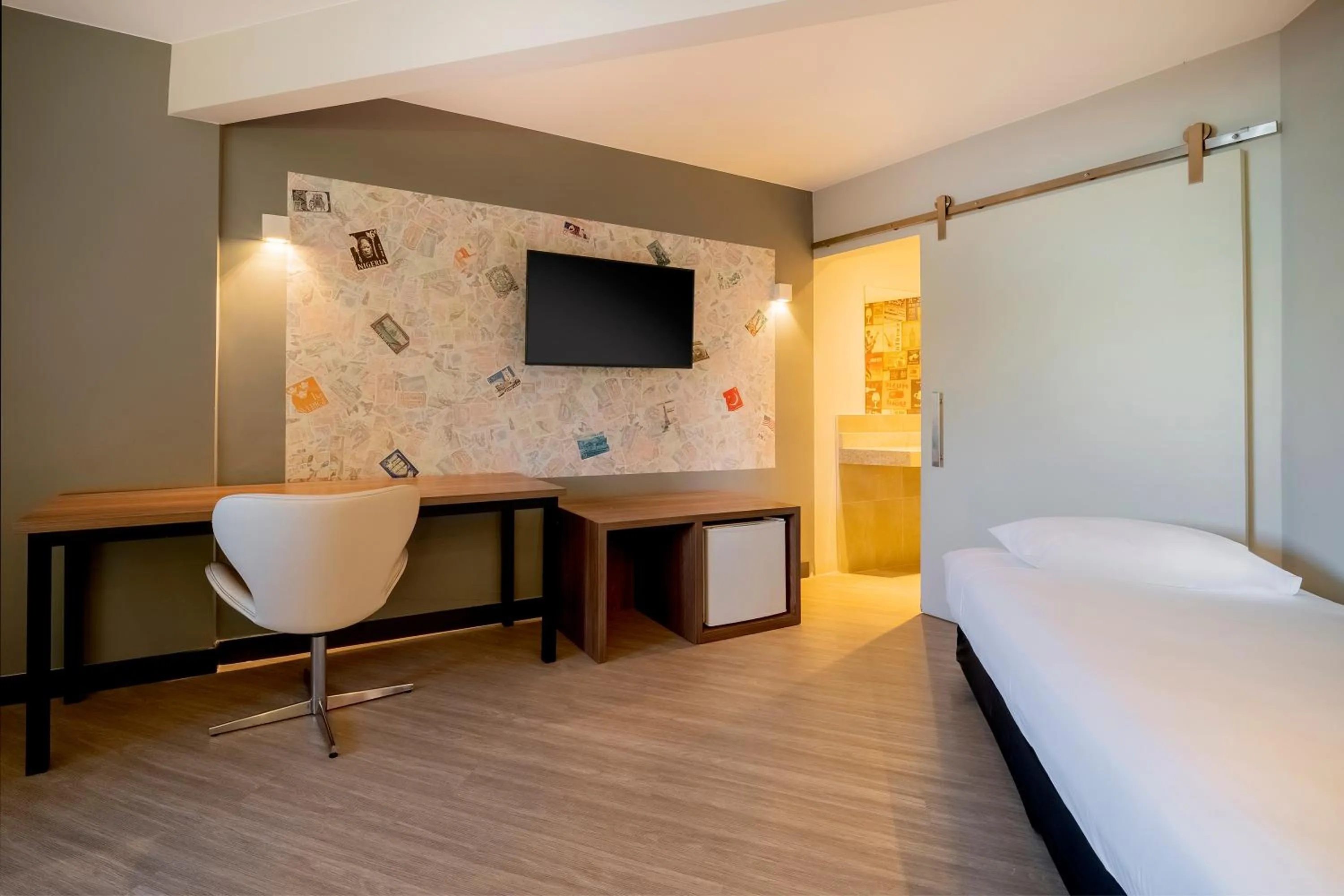 Bedroom, Bed in ibis Styles Sorocaba Santa Rosalia