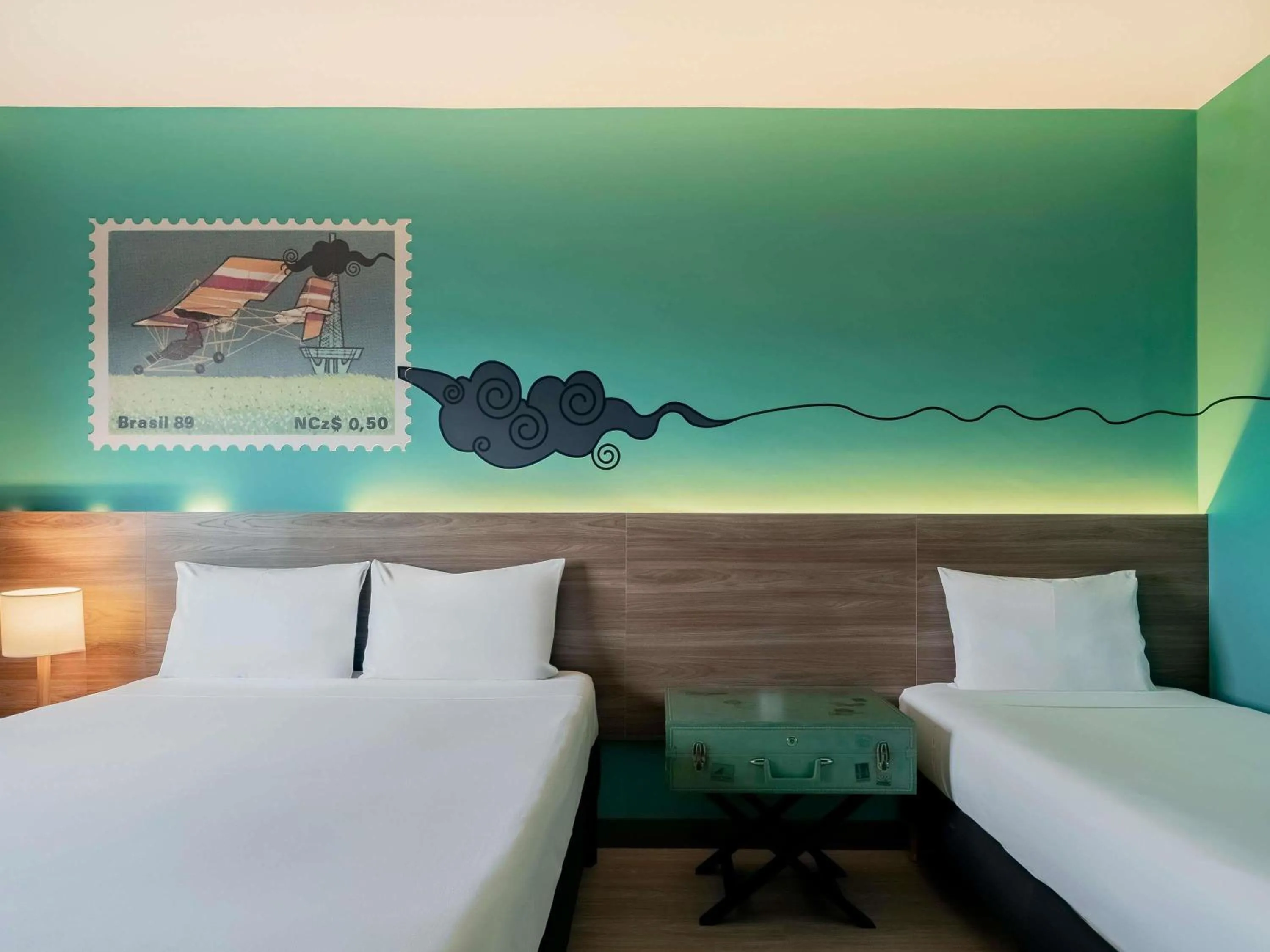 Bedroom, Bed in ibis Styles Sorocaba Santa Rosalia