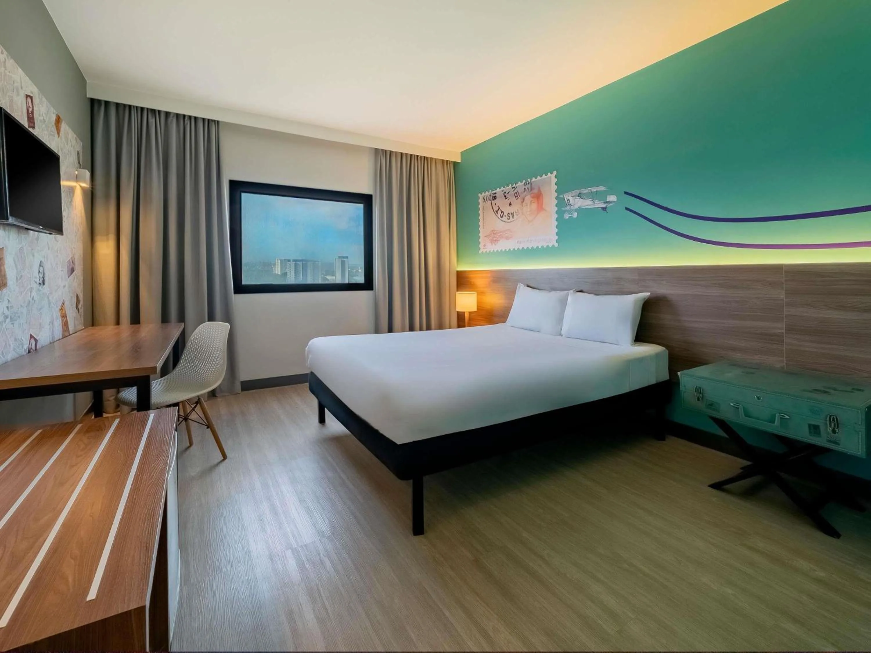 Bedroom, Bed in ibis Styles Sorocaba Santa Rosalia