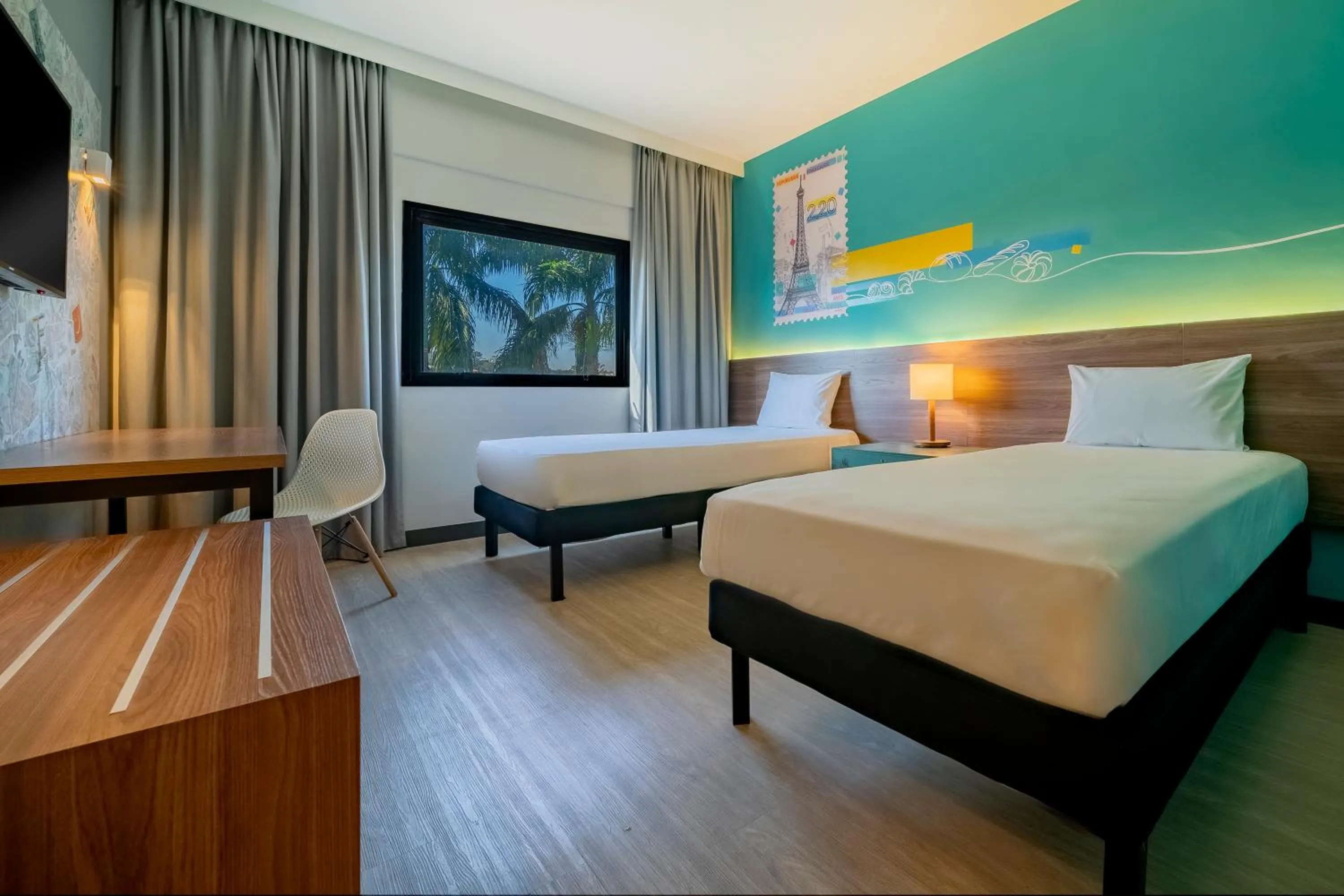 Bedroom, Bed in ibis Styles Sorocaba Santa Rosalia