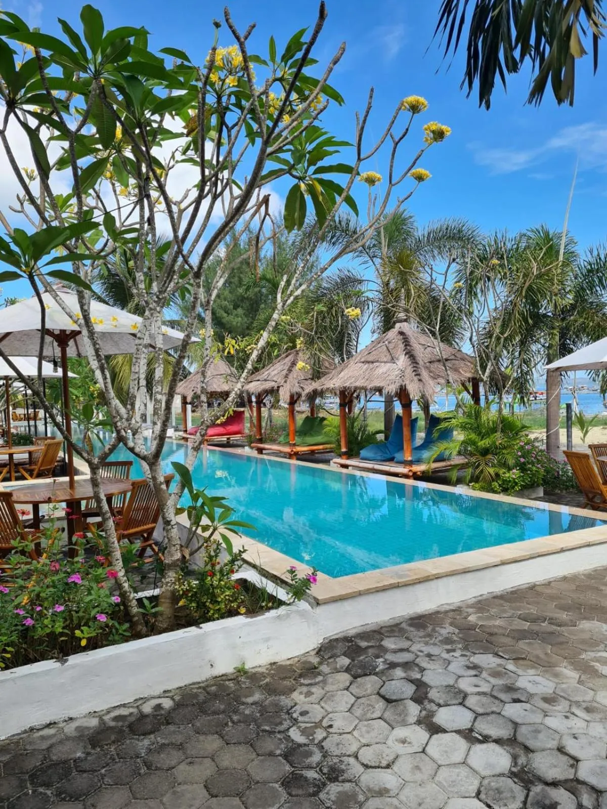 Pool view in Panorama Ekas