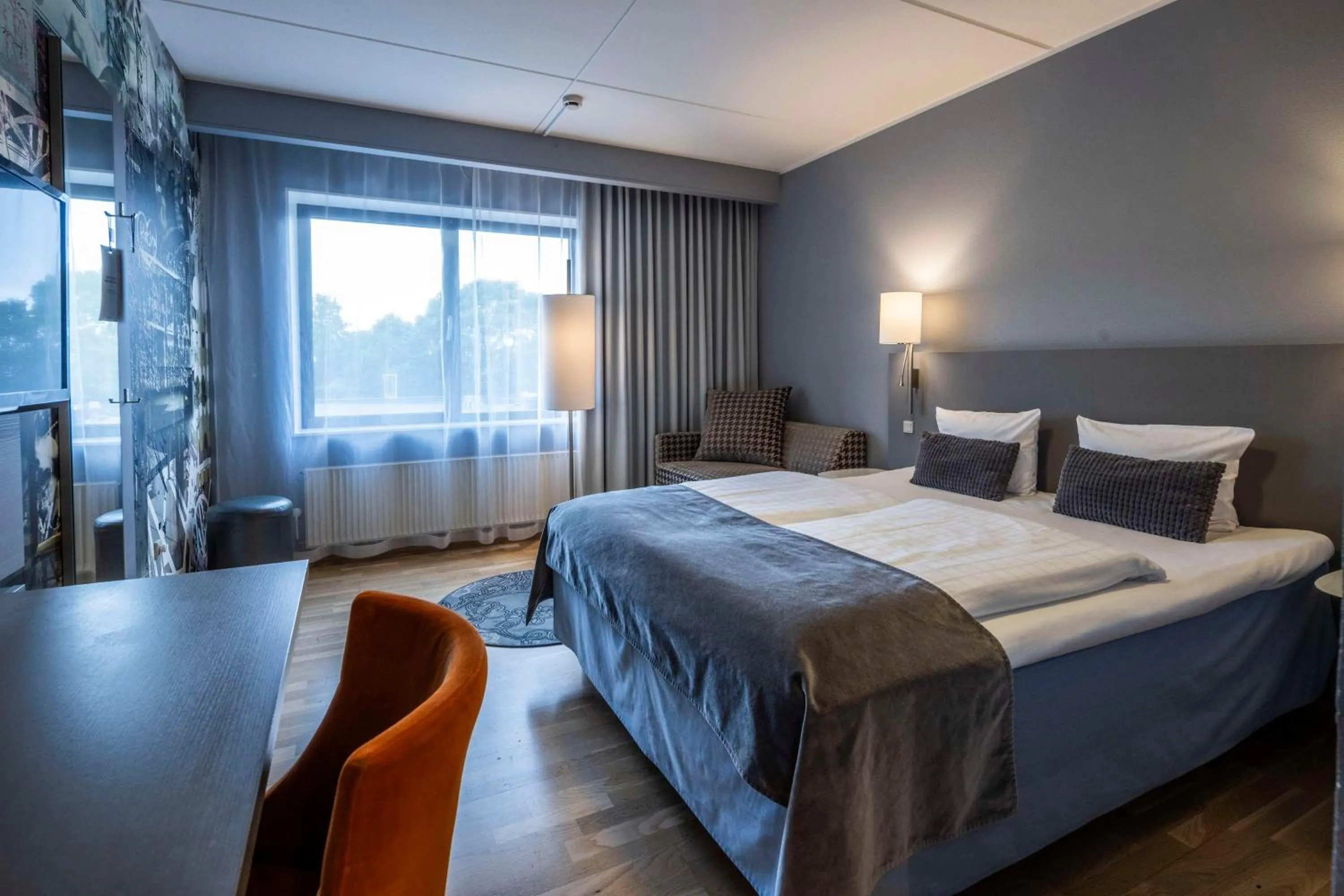 Bedroom, Bed in Scandic Kolding