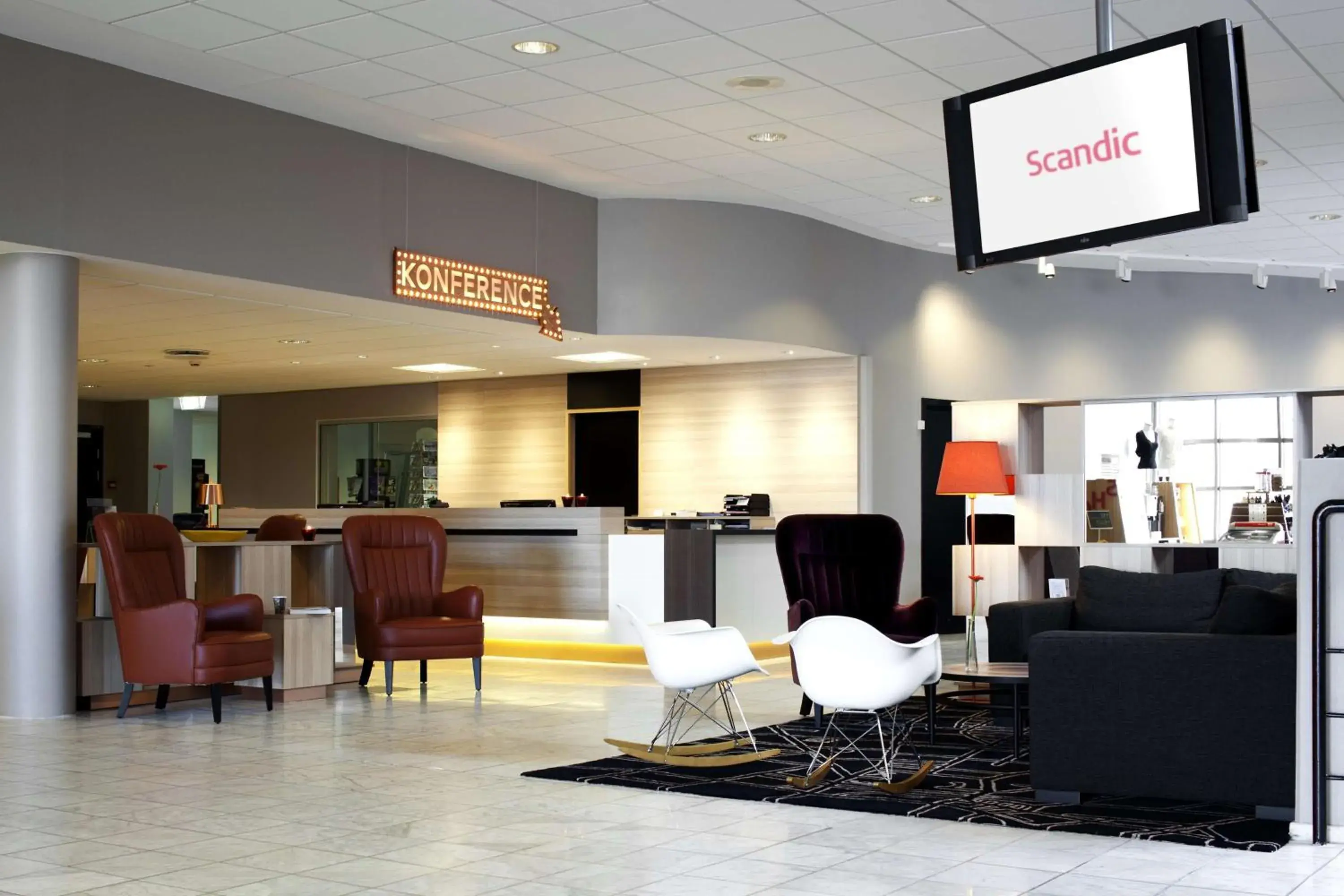 Lobby or reception in Scandic Kolding Lobby or reception in Scandic Kolding