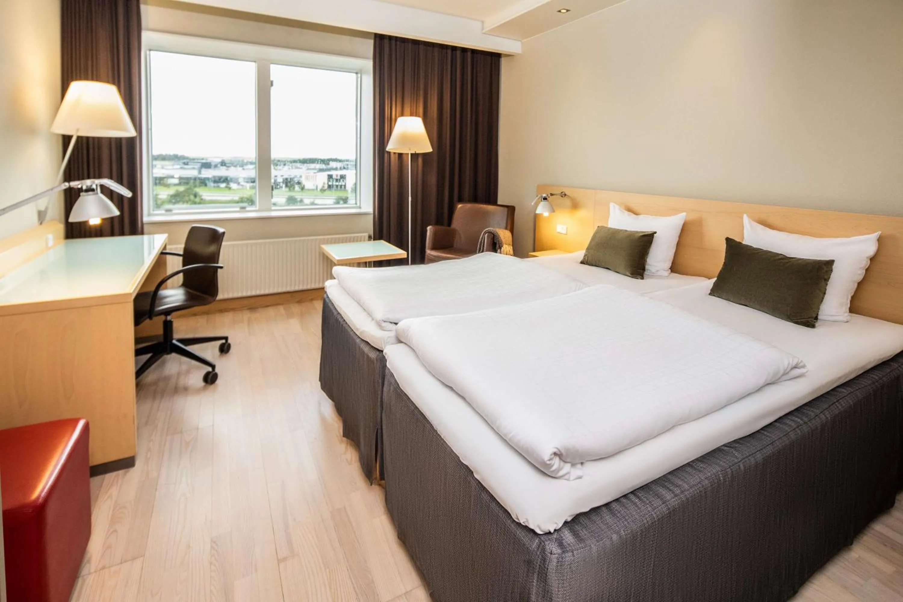 Bedroom, Bed in Scandic Kolding