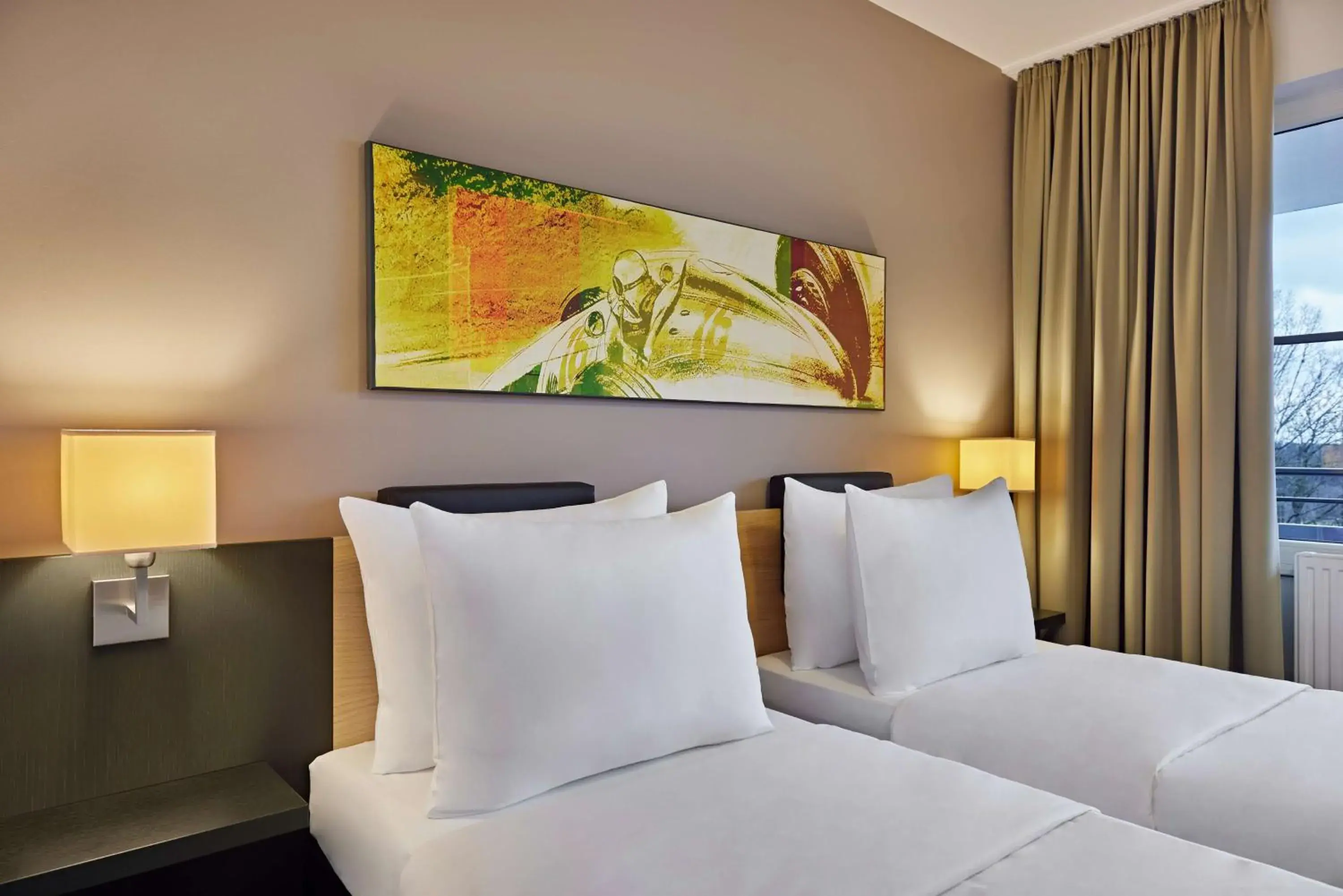 Photo of the whole room, Bed in Lindner Hotel Nurburgring Motorsport, part of JdV by Hyatt Photo of the whole room, Bed in Lindner Hotel Nurburgring Motorsport, part of JdV by Hyatt