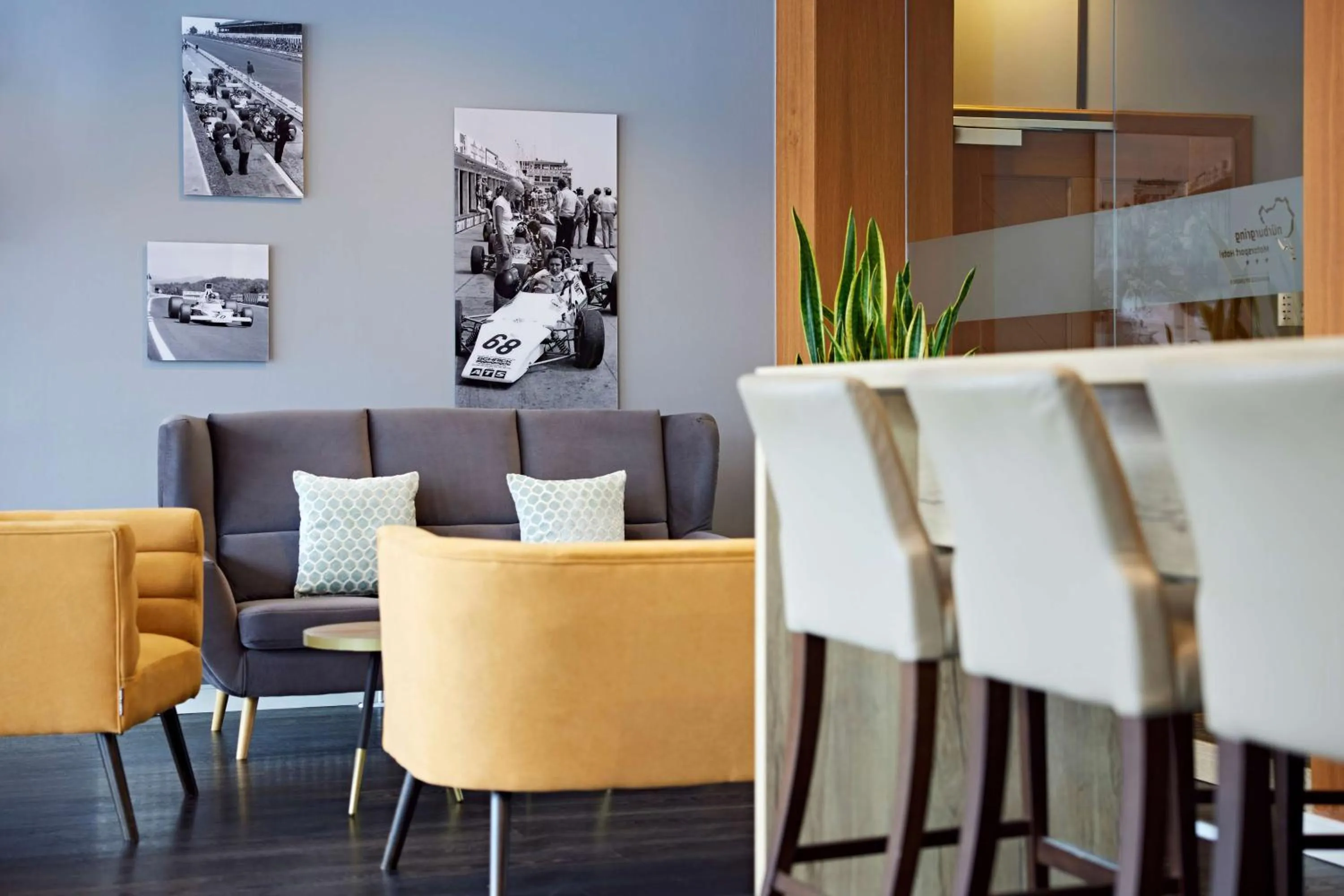 Lobby or reception in Nürburgring Motorsport Hotel