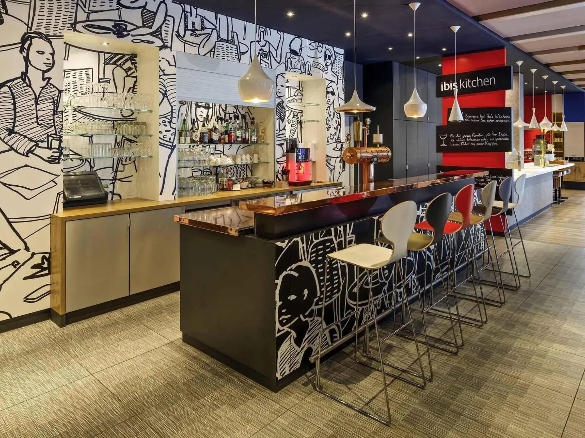 Lounge or bar in ibis Hamburg Alsterring Lounge or bar in ibis Hamburg Alsterring