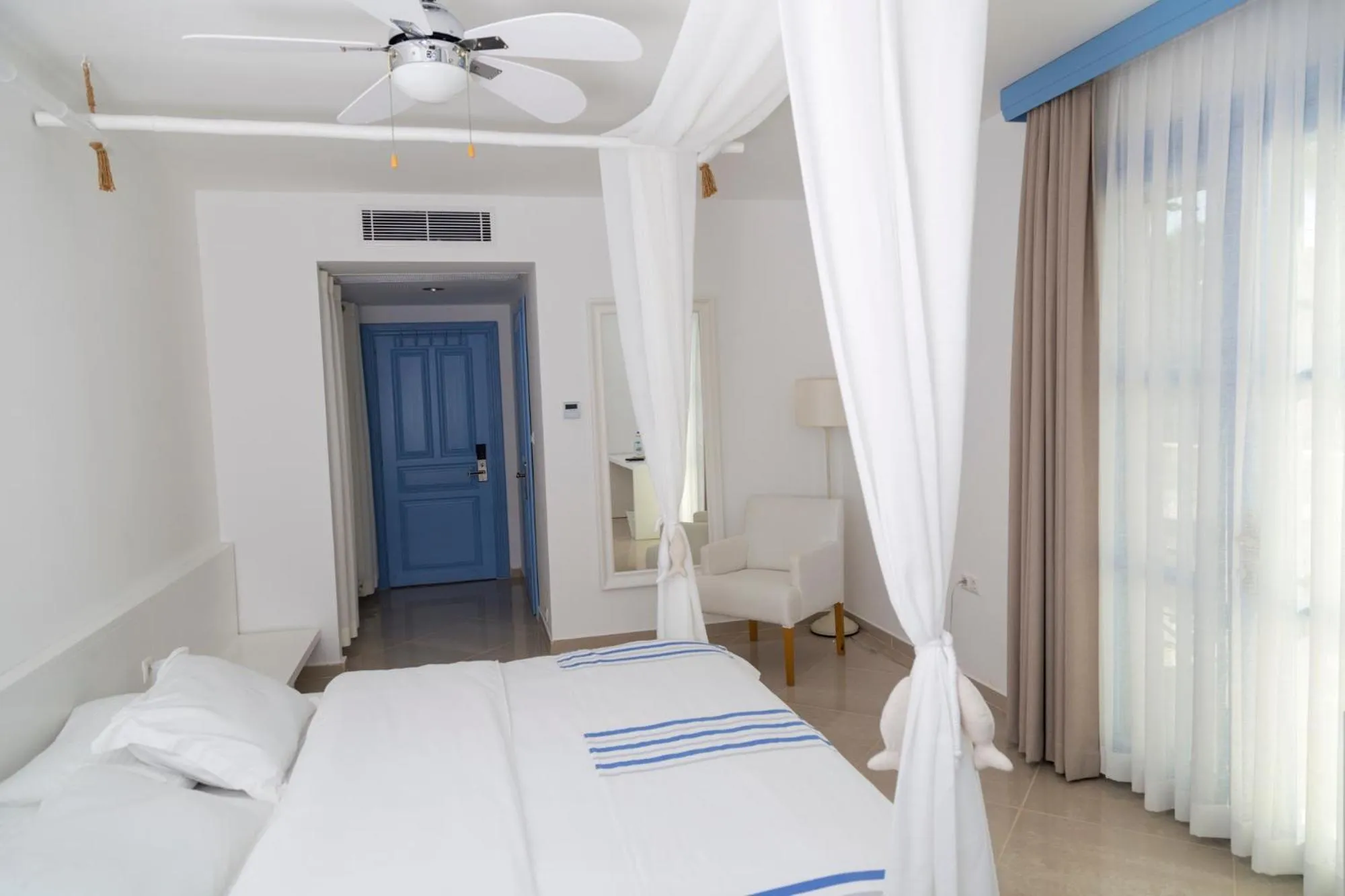 Bed in Port Alacati Hotel