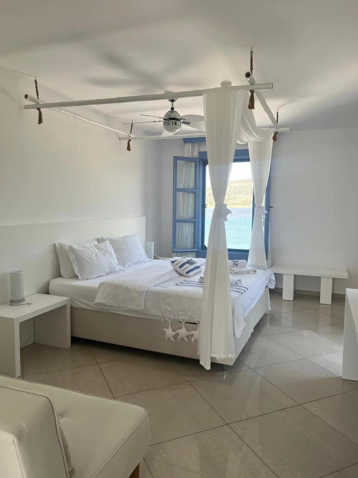 Bed in Port Alacati Hotel