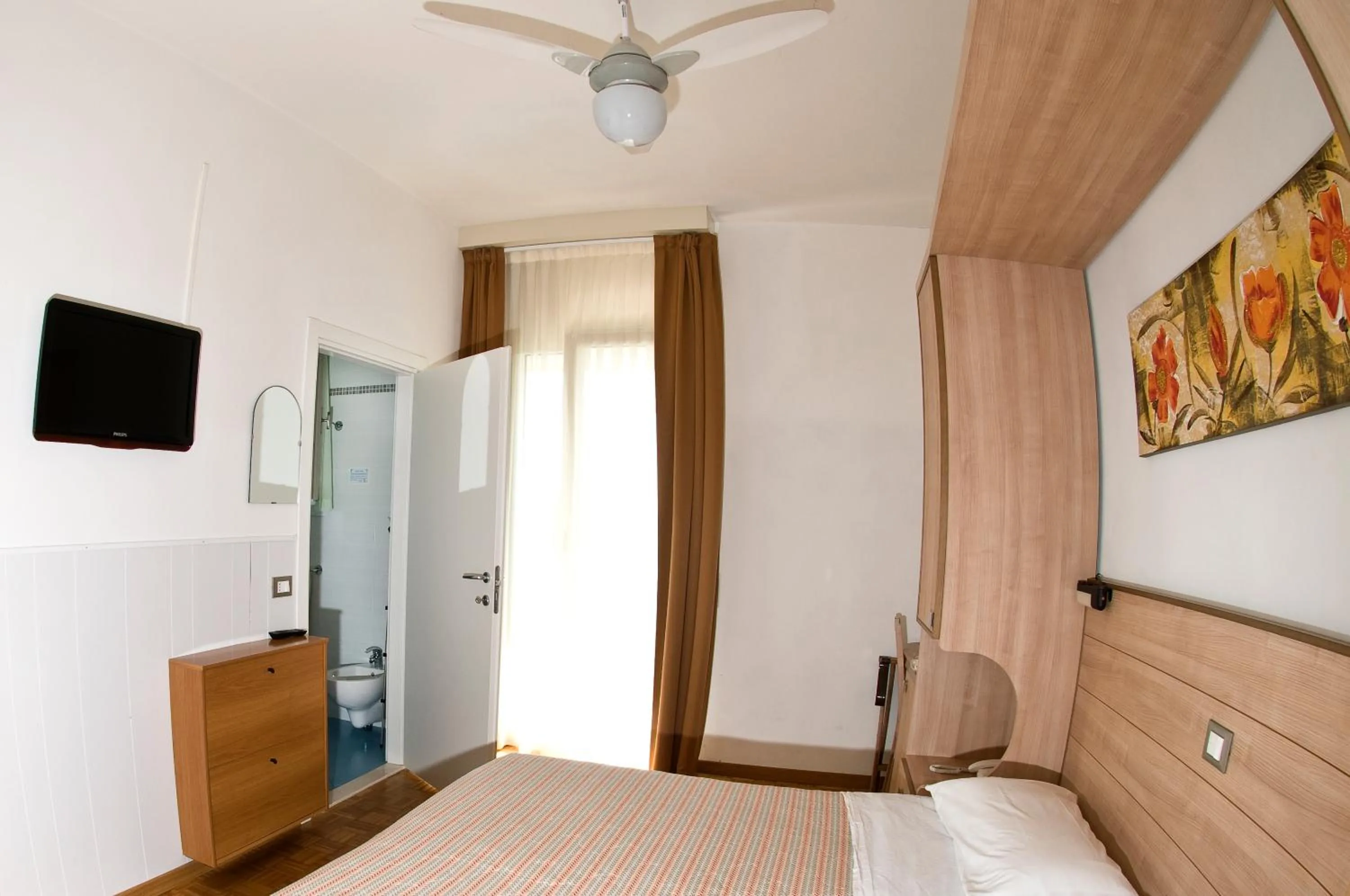 Bed in Hotel Donatello