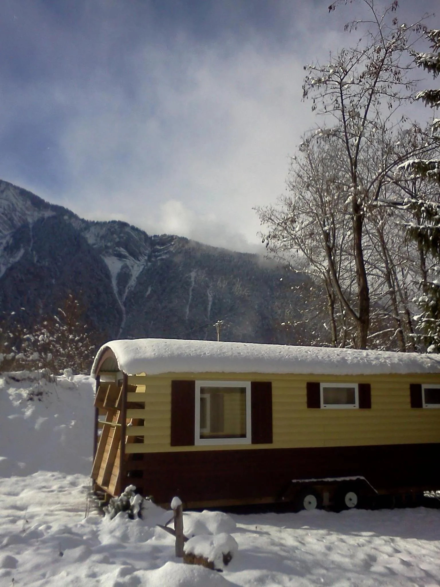 Winter in A La Rencontre Du Soleil - Camping