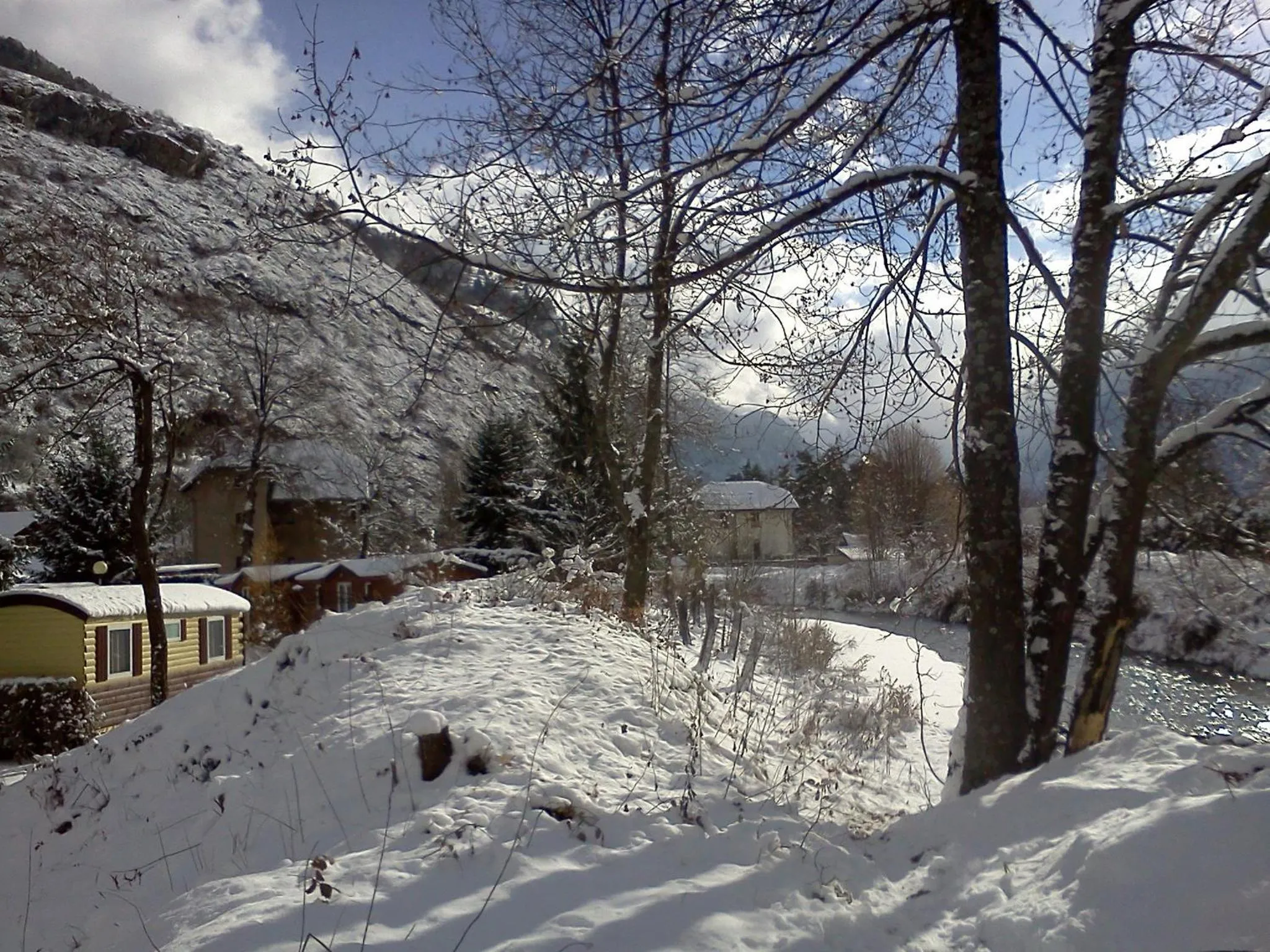 Winter in A La Rencontre Du Soleil - Camping