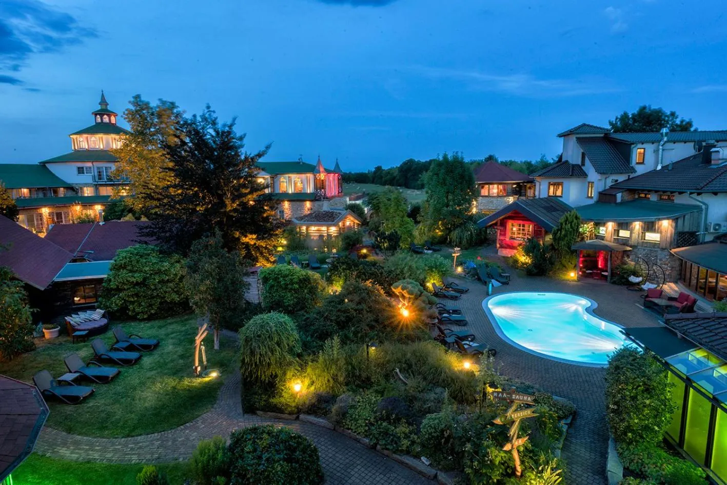 Inner courtyard view in Wellnesshotel Seeschlößchen - Privat- Spa & Naturresort