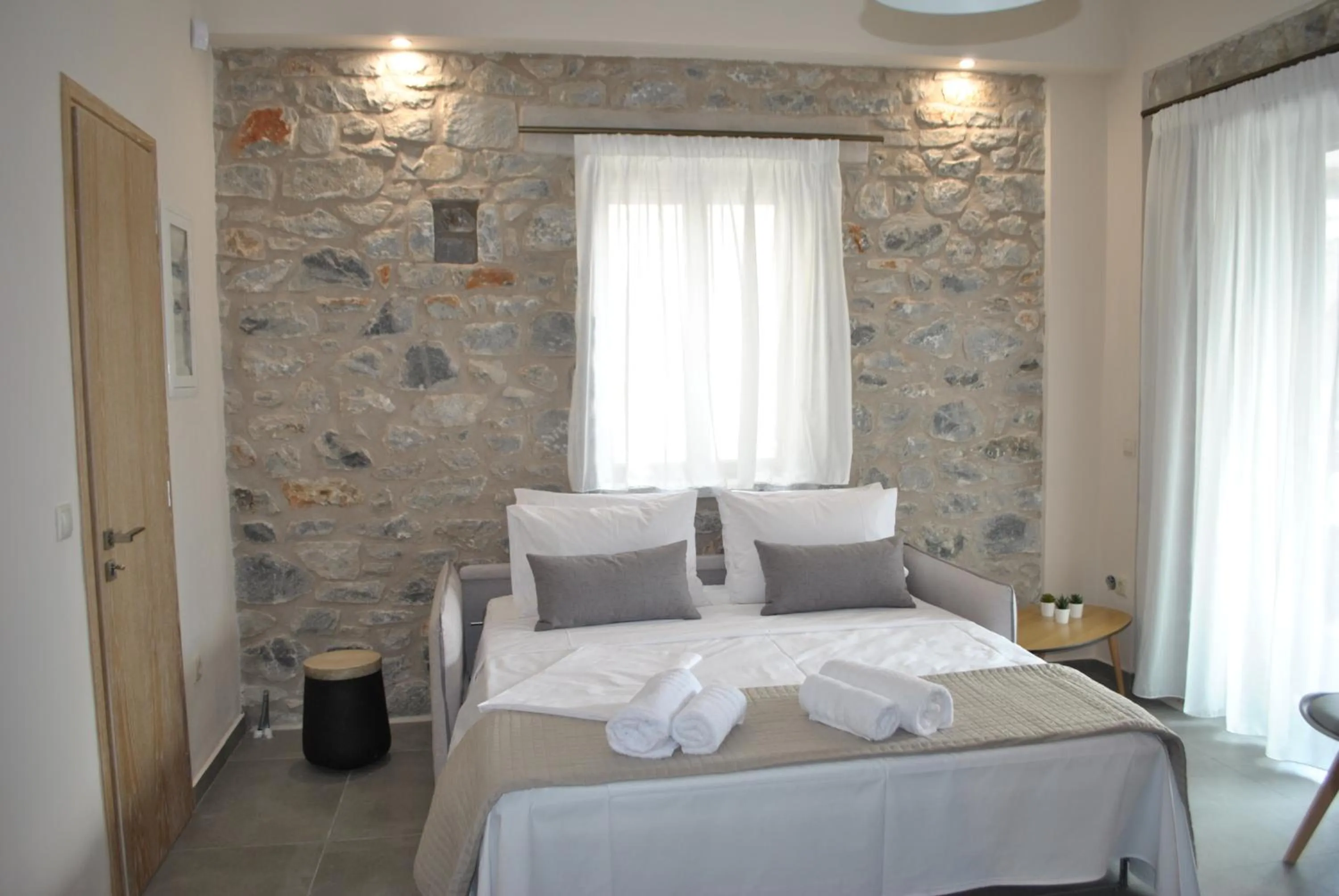 Bed in Petras Gi - Stone Houses