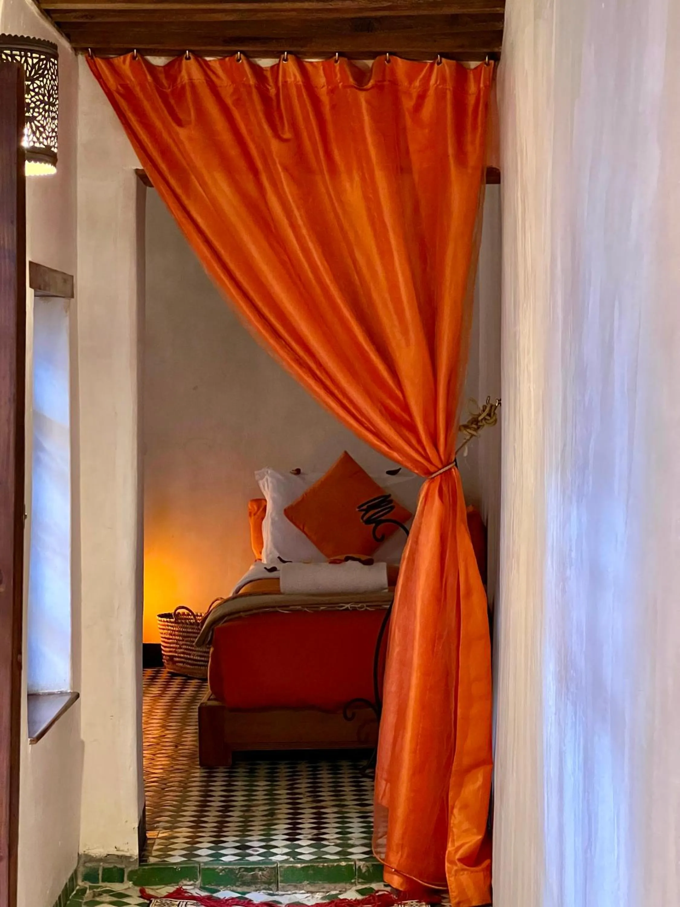 Decorative detail, Bed in Dar Attajalli