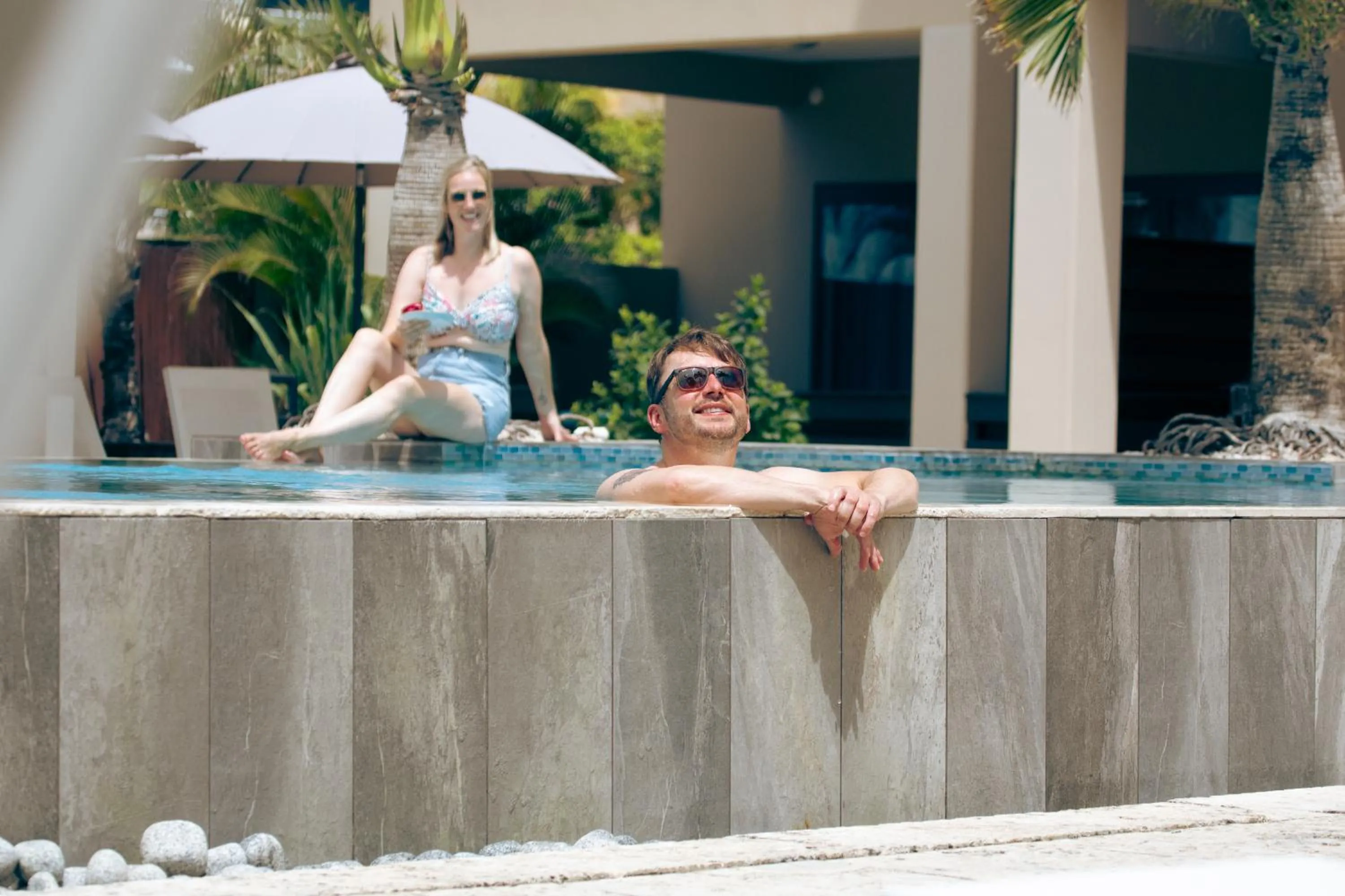 Swimming pool in The Beach House