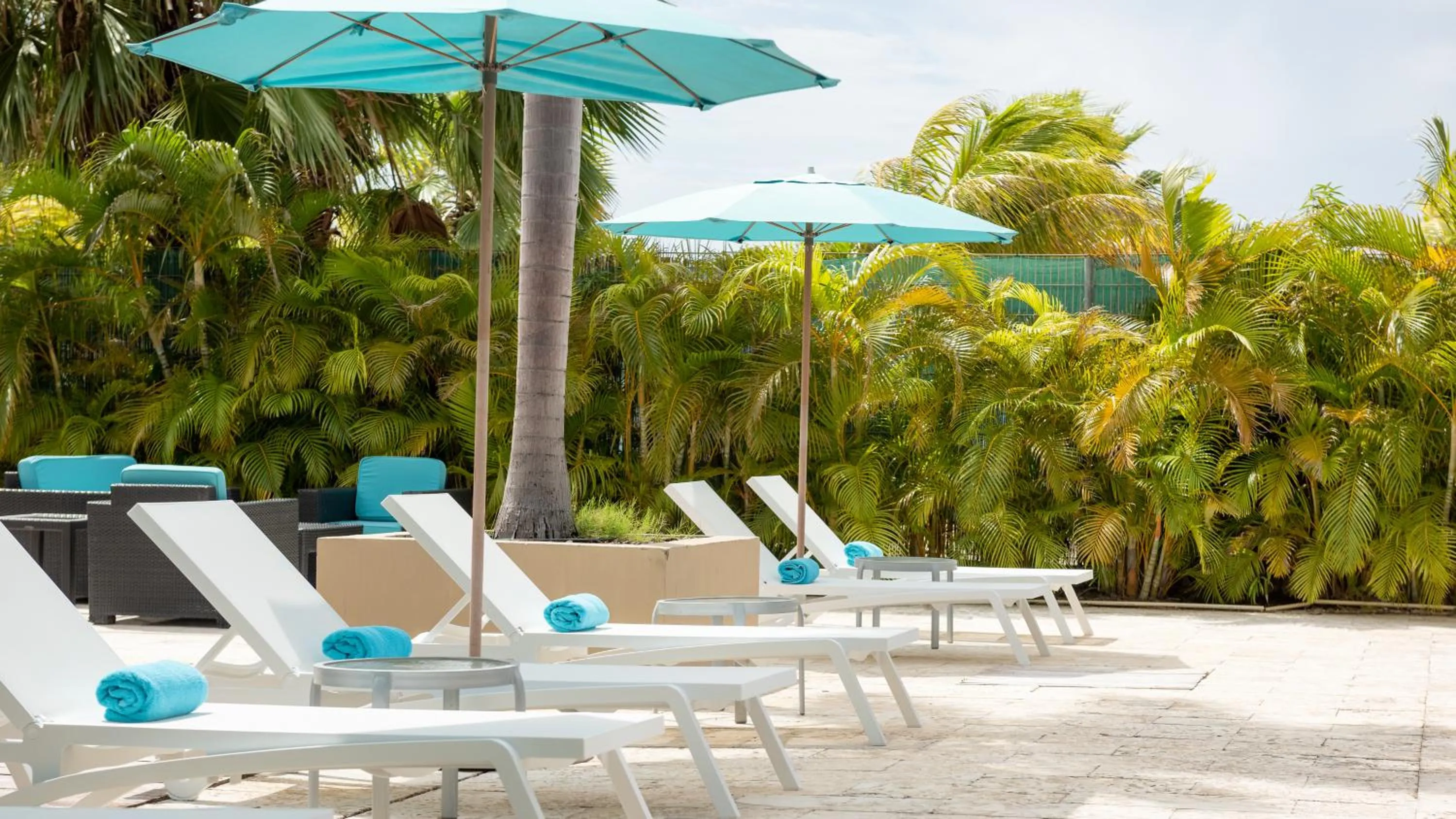 Pool view in The Beach House