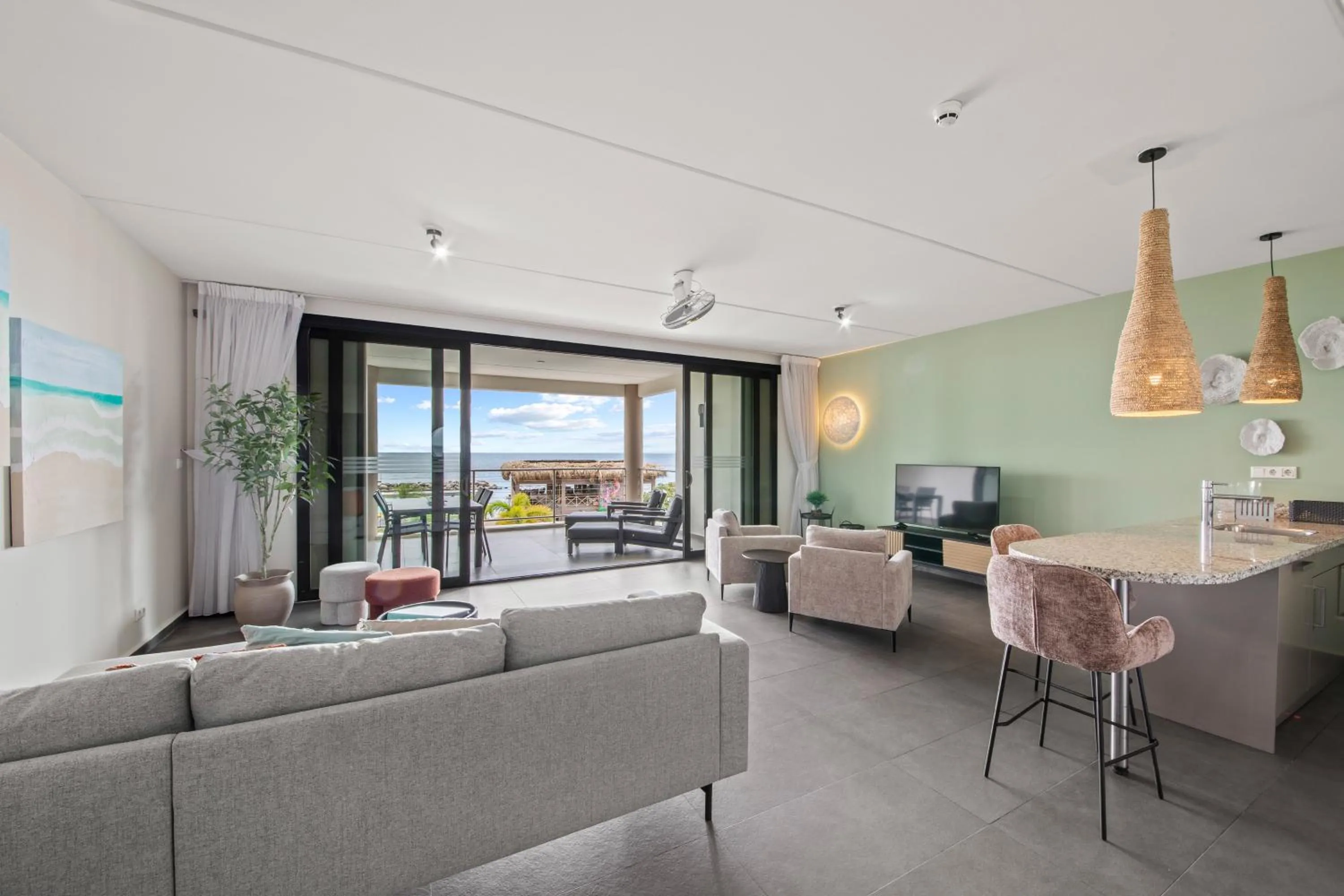 Living room in The Beach House