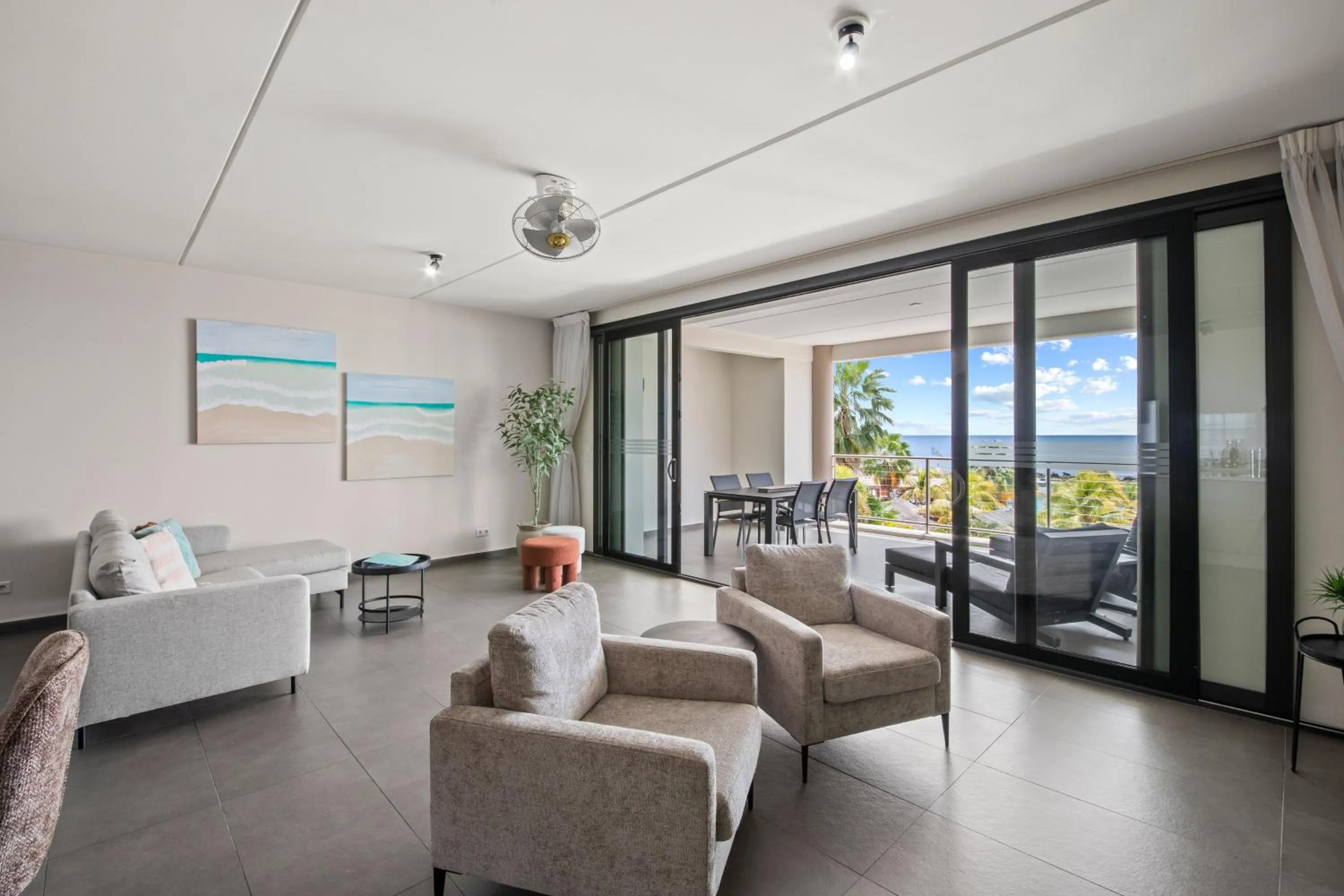 Living room in The Beach House