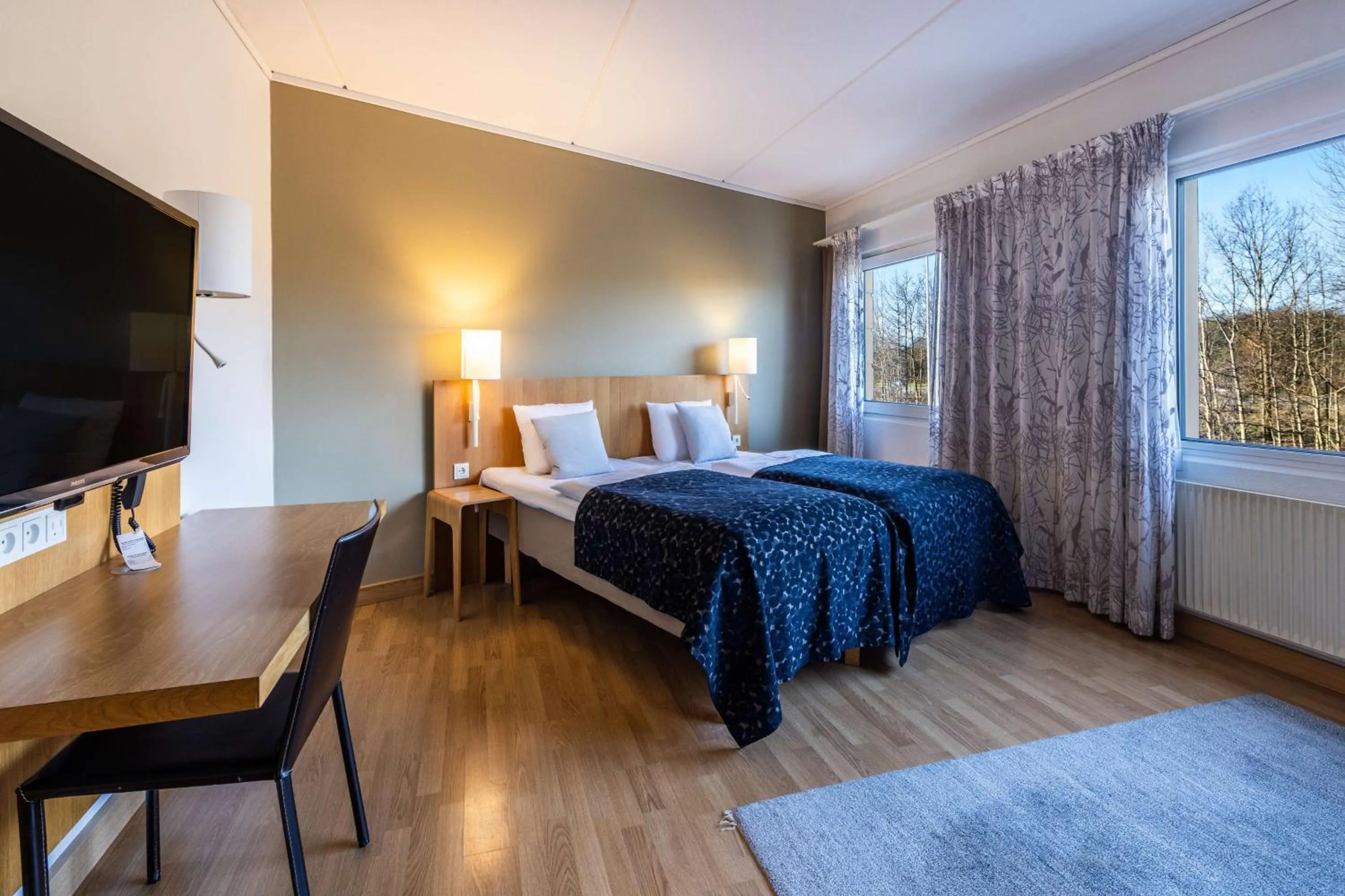 Bedroom, Bed in Scandic Aarhus Vest