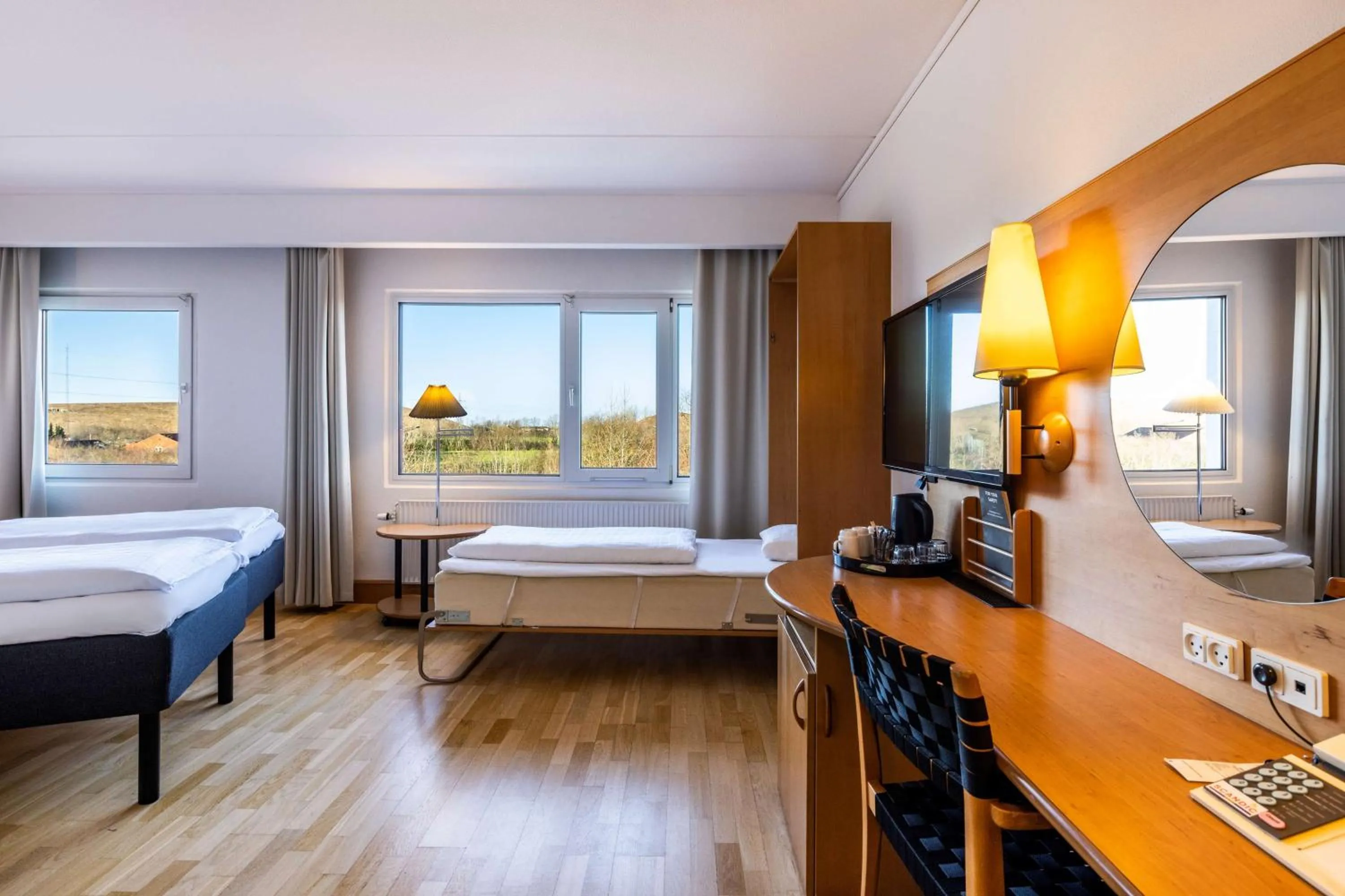 Bedroom, Bed in Scandic Aarhus Vest