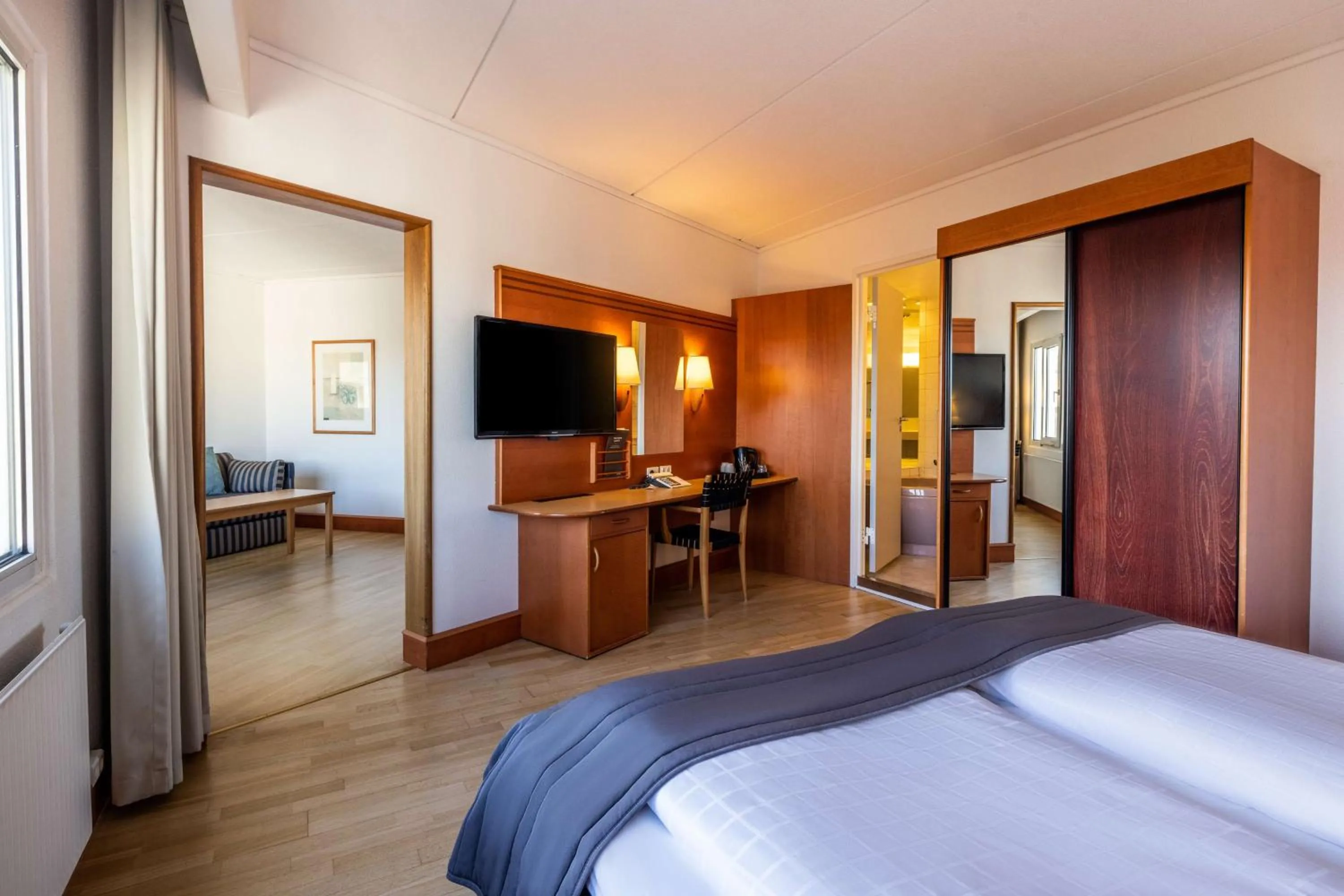 Bedroom, Bed in Scandic Aarhus Vest