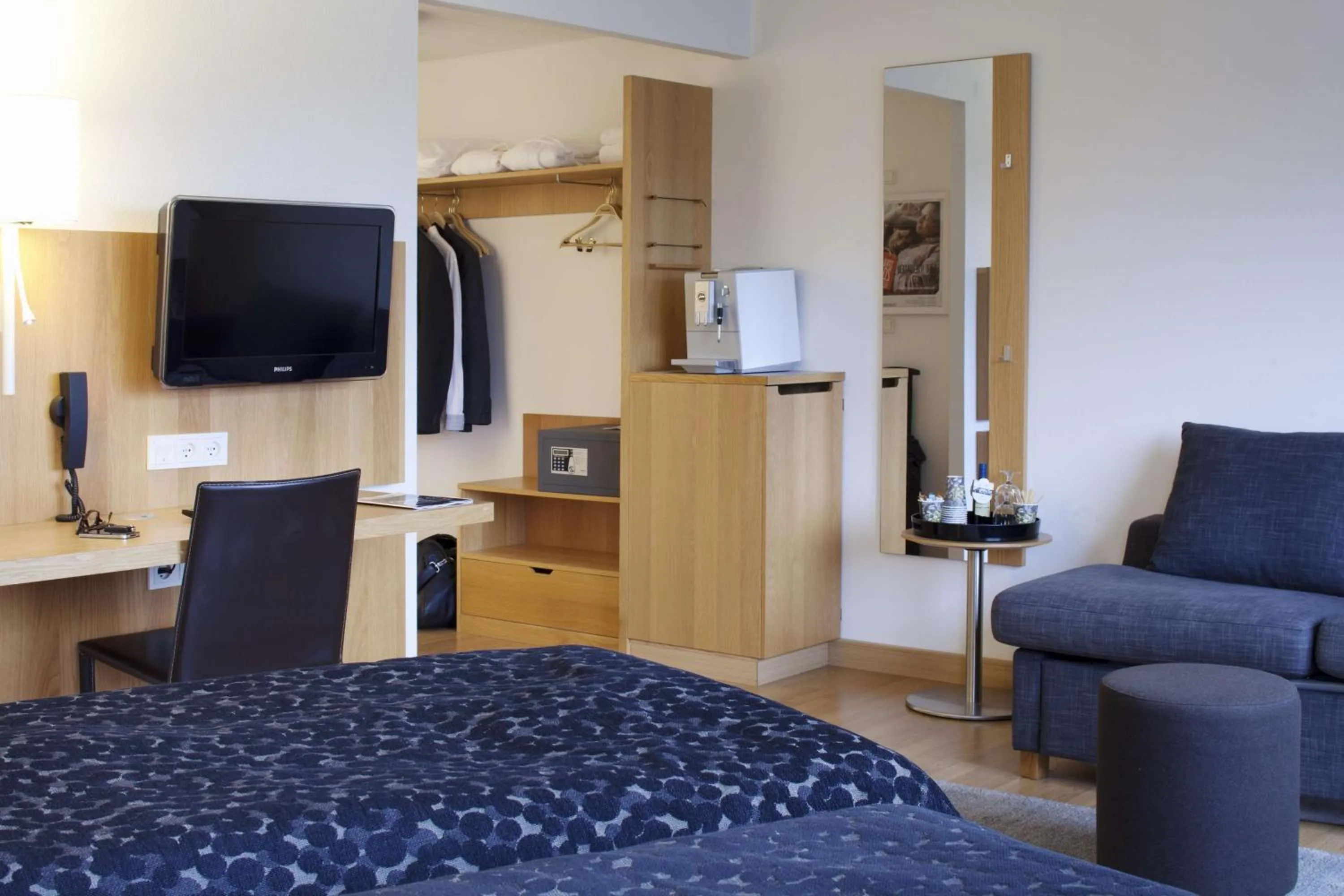 Bedroom, Bed in Scandic Aarhus Vest