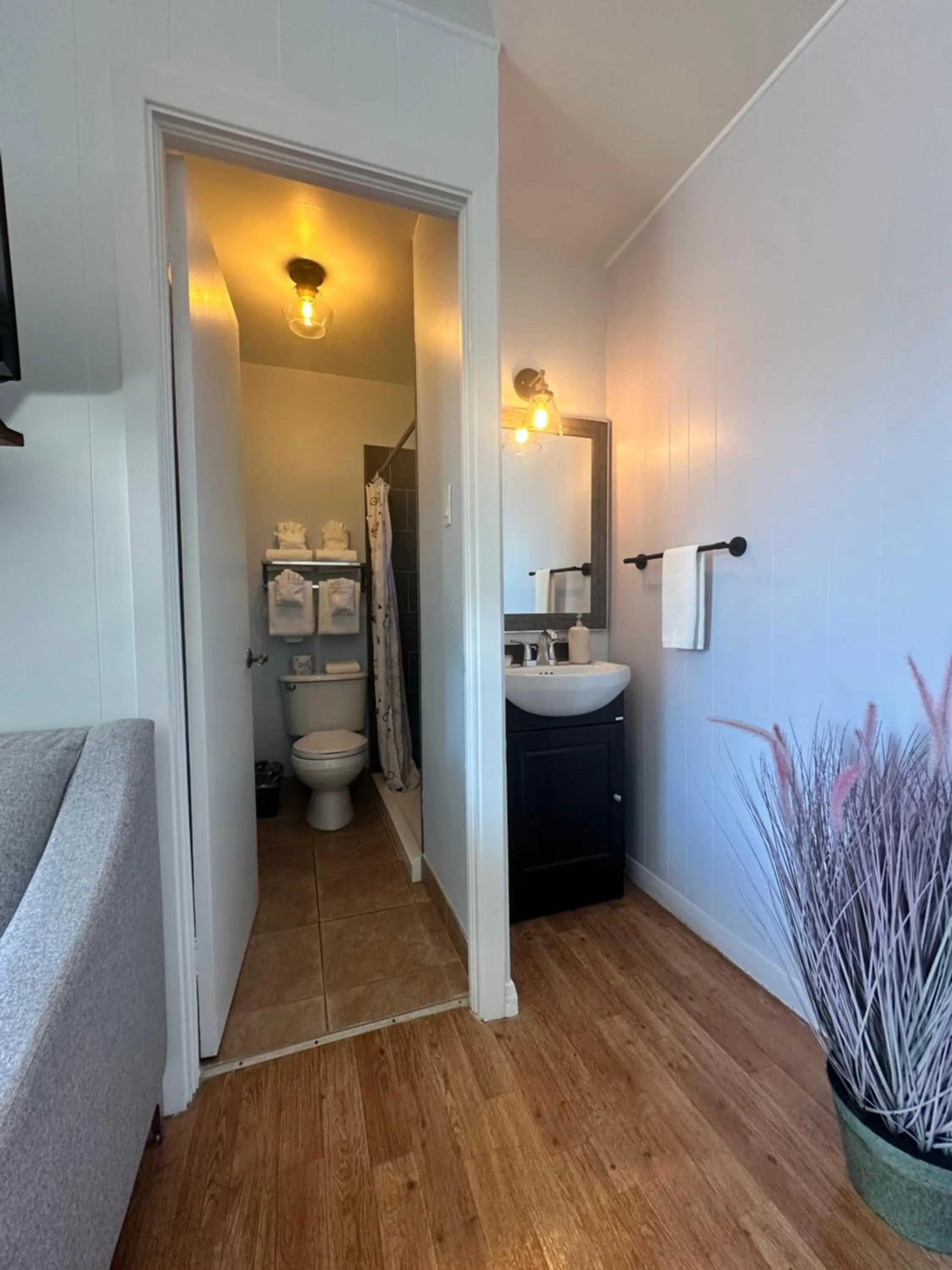 Bathroom in Motel de L'Anse et Camping Rimouski