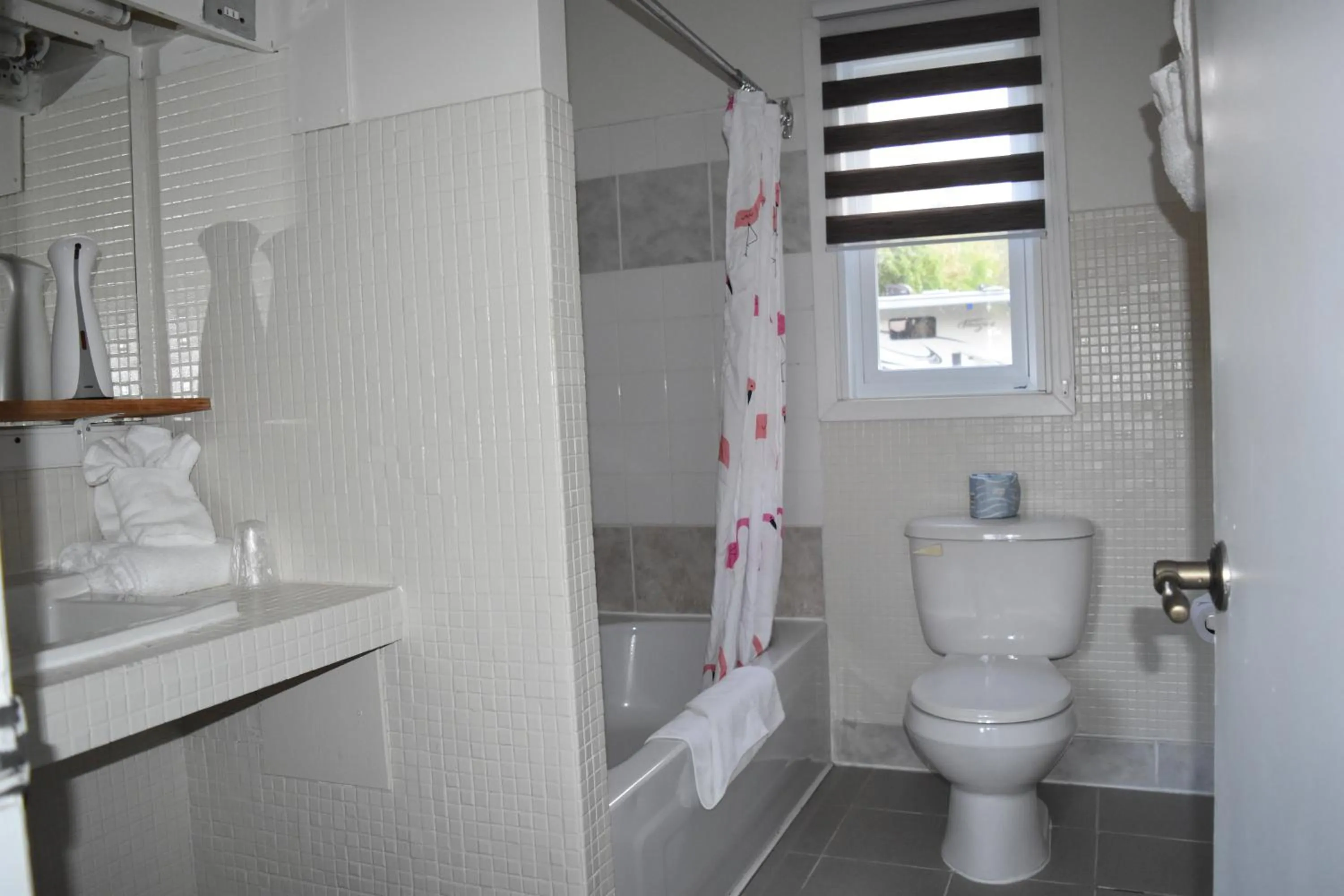 Bathroom in Motel de L'Anse et Camping Rimouski