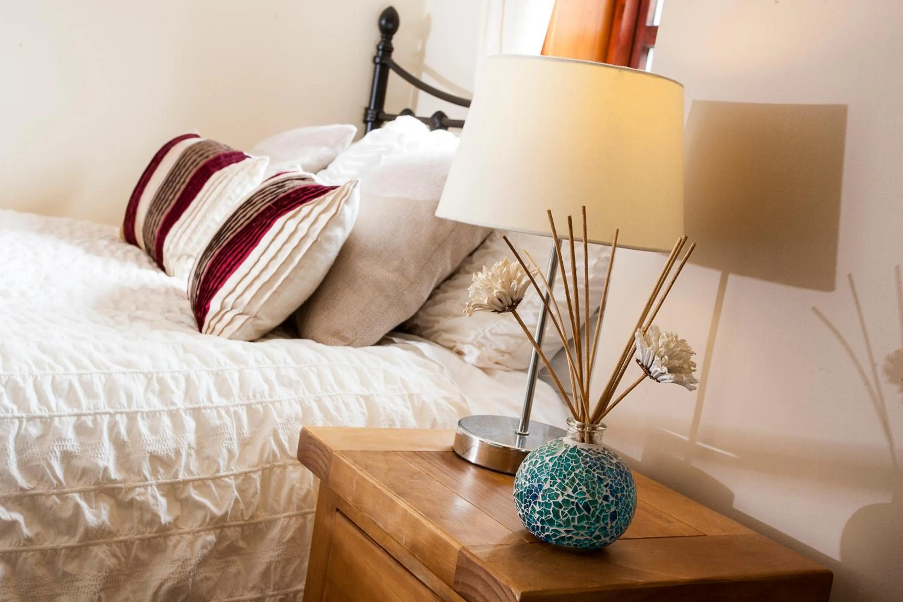 Decorative detail, Bed in Kettle House B&B