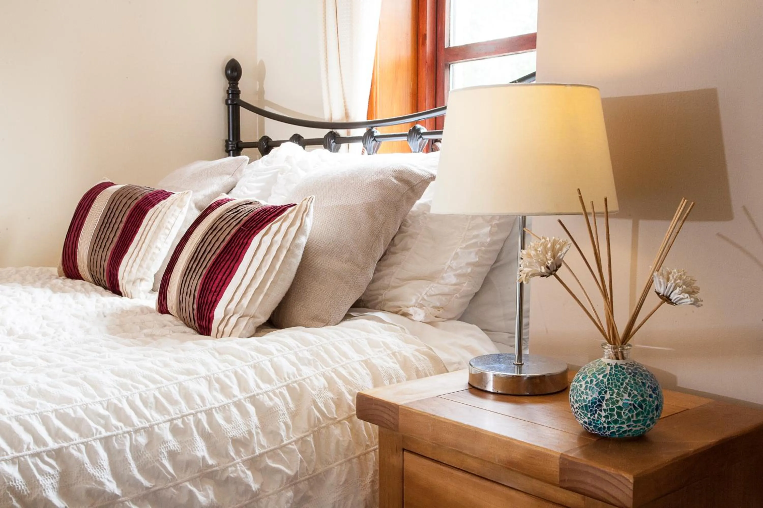 Decorative detail, Bed in Kettle House B&B