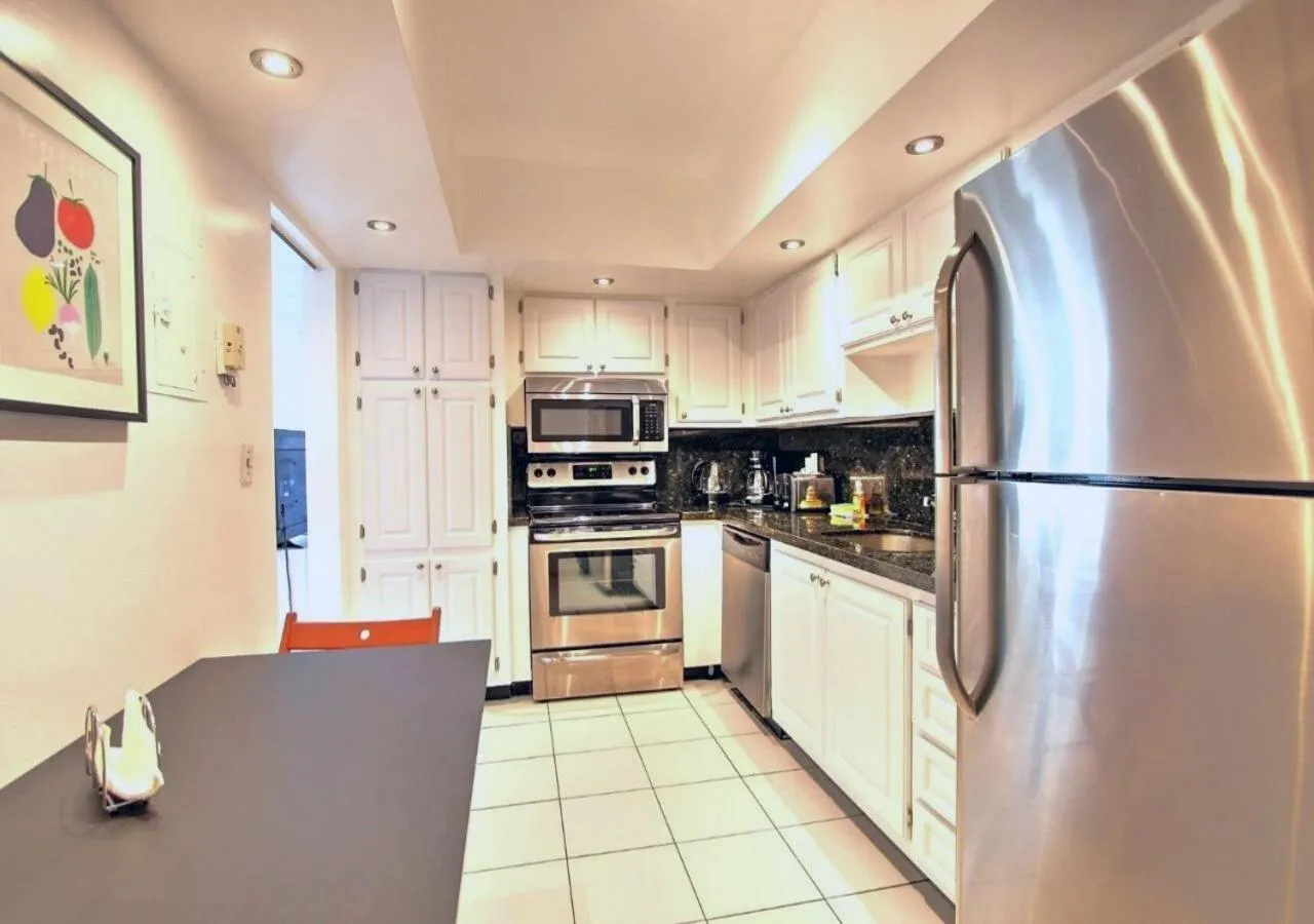 Kitchen or kitchenette in Miami Hallandale Condo, Partial Ocean View Direct Beach and Pool Access Miami Hollywood Beach