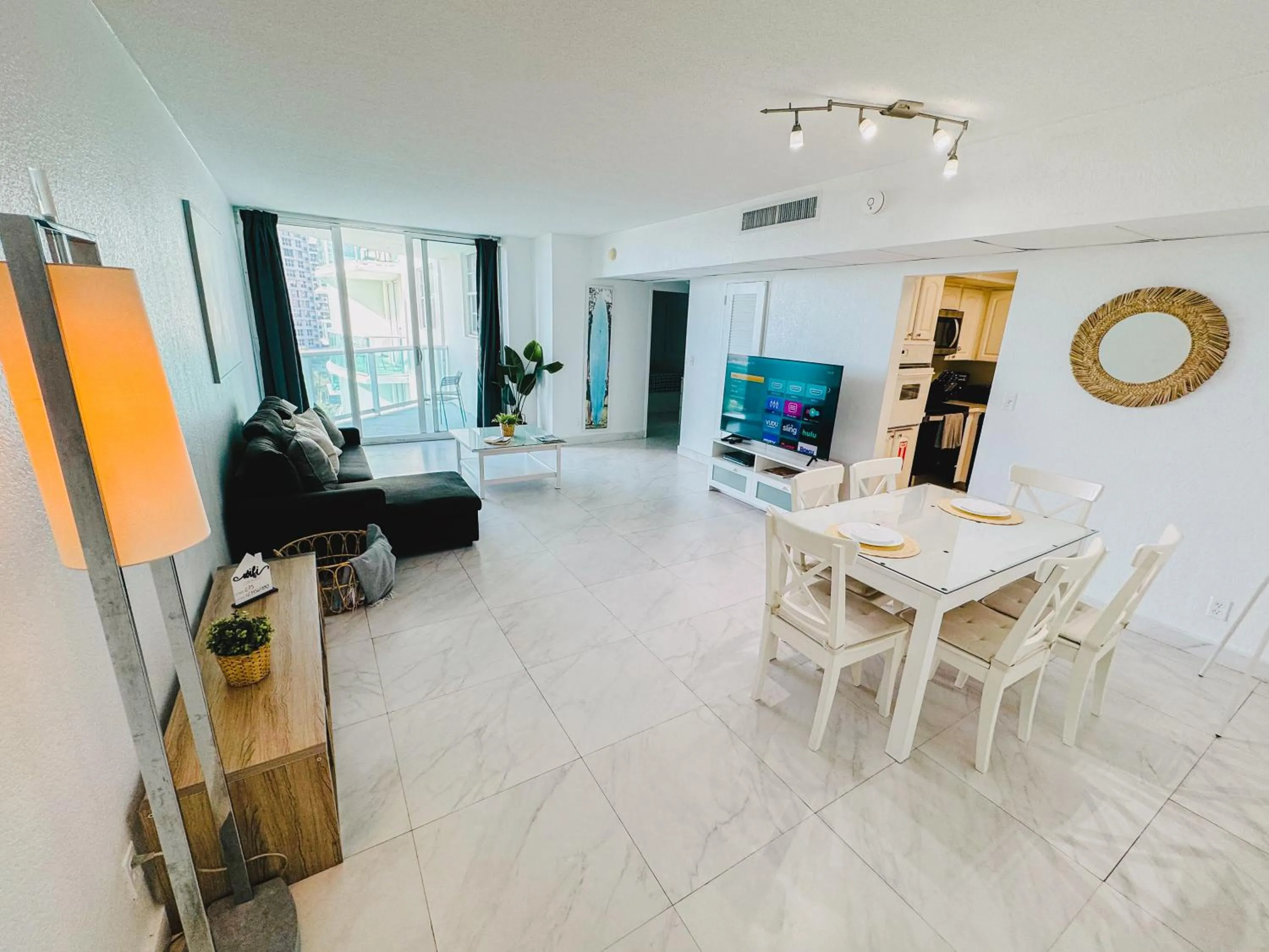 Miami Hallandale Condo, Partial Ocean View Direct Beach and Pool Access Miami Hollywood Beach