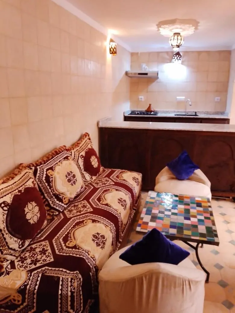 Kitchen or kitchenette, Bed in Ryad Bianco