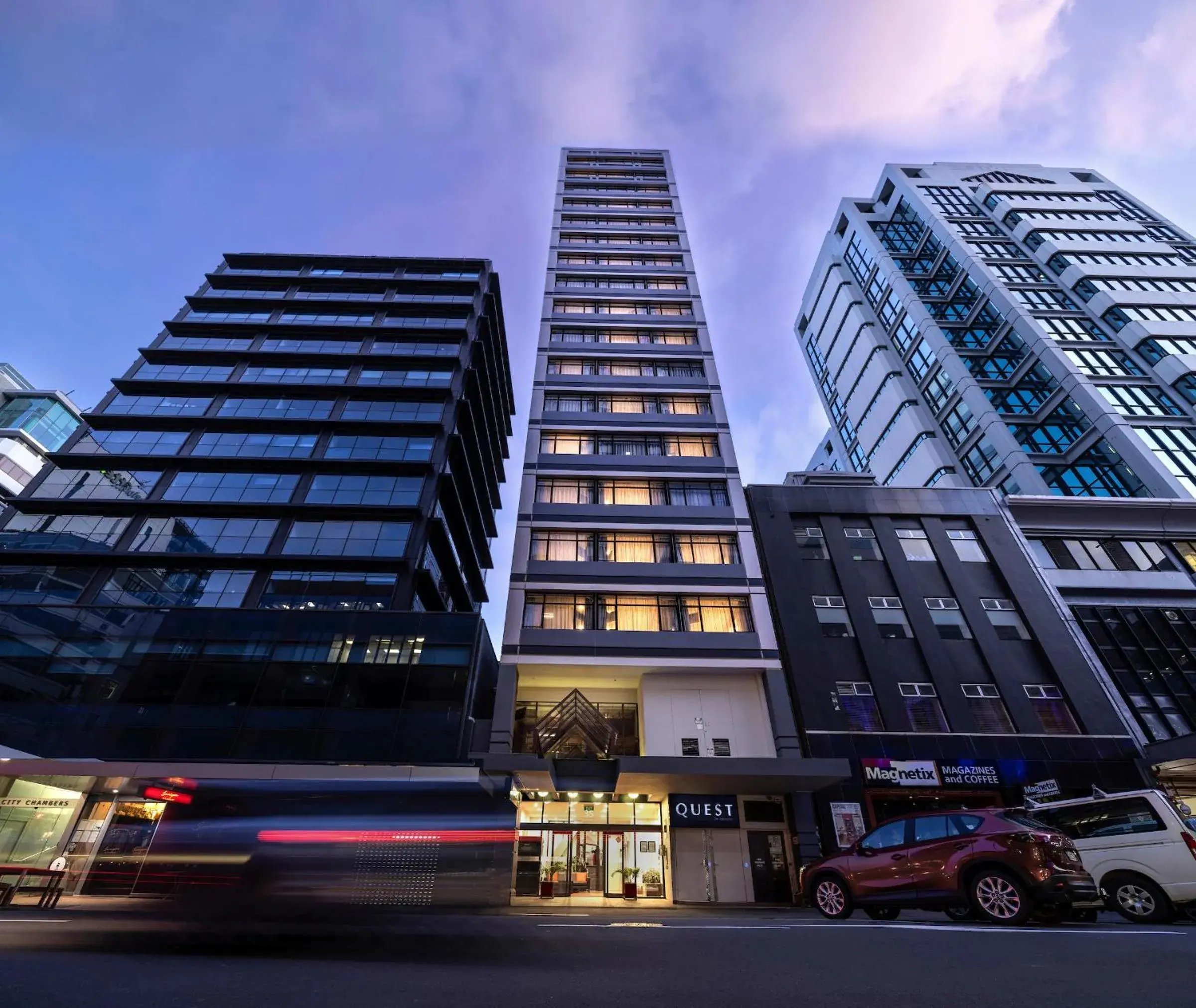 Property building in Quest on Johnston Serviced Apartments Property building in Quest on Johnston Serviced Apartments