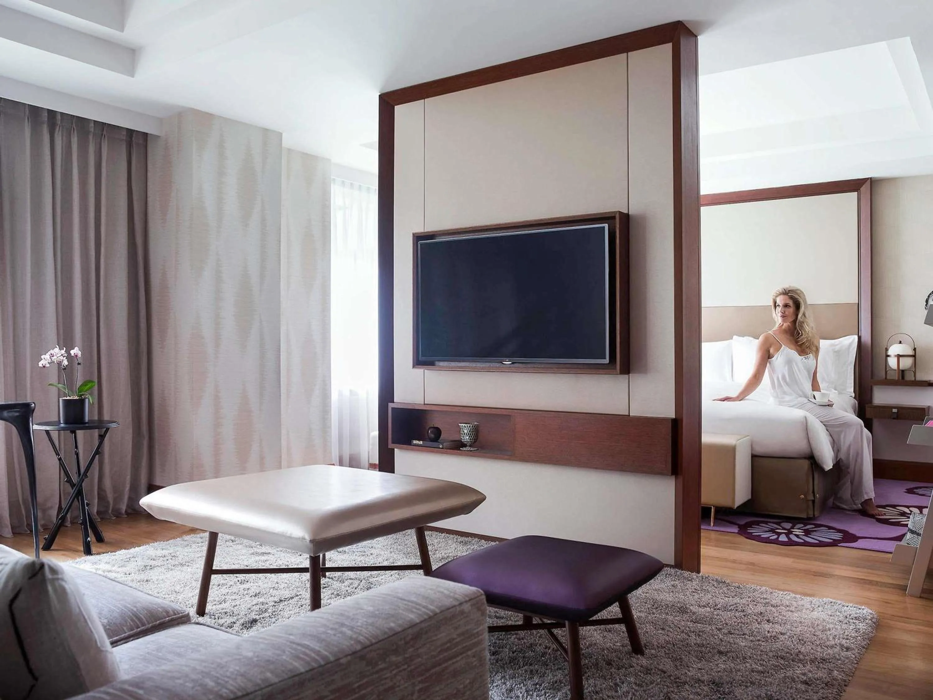 Bedroom, Bed in Sofitel Singapore Sentosa