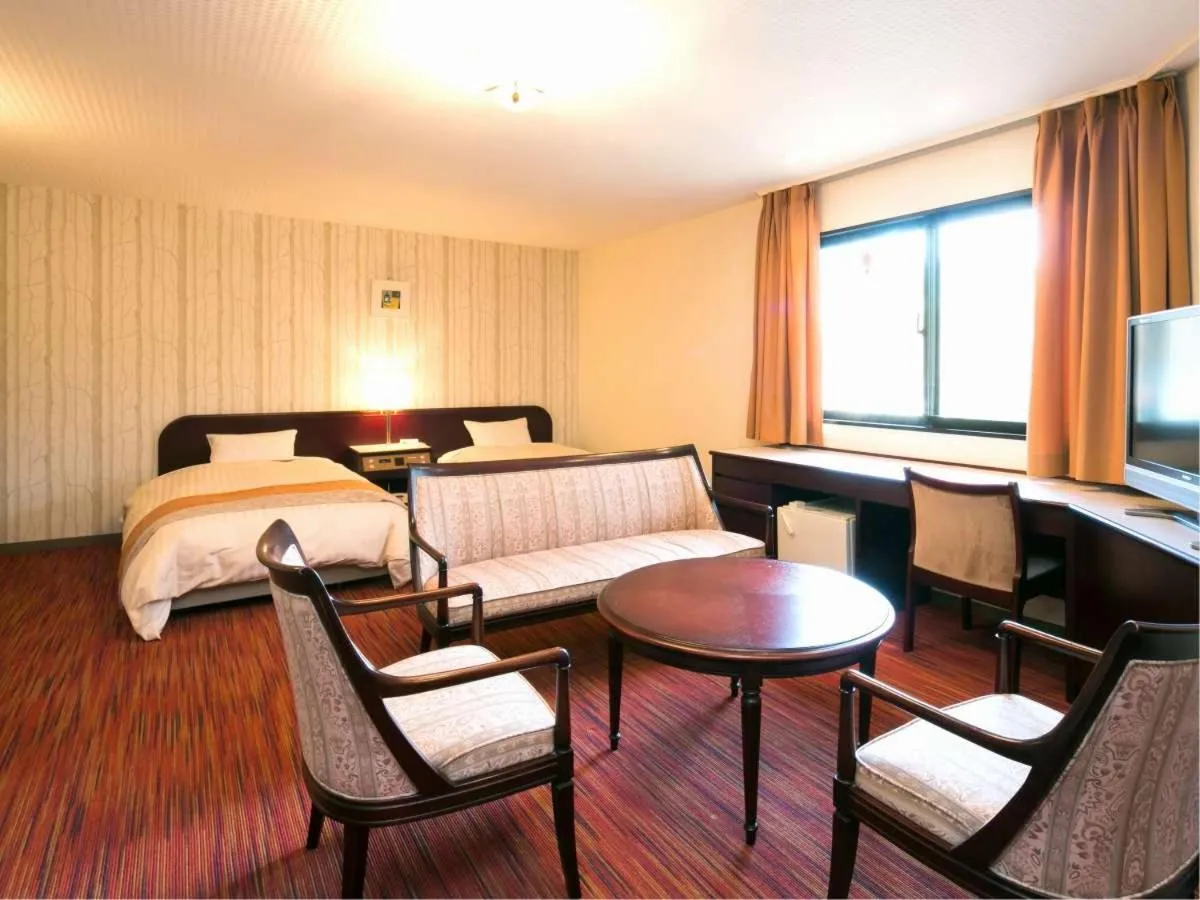 Bed in Azumino Hotaka View Hotel