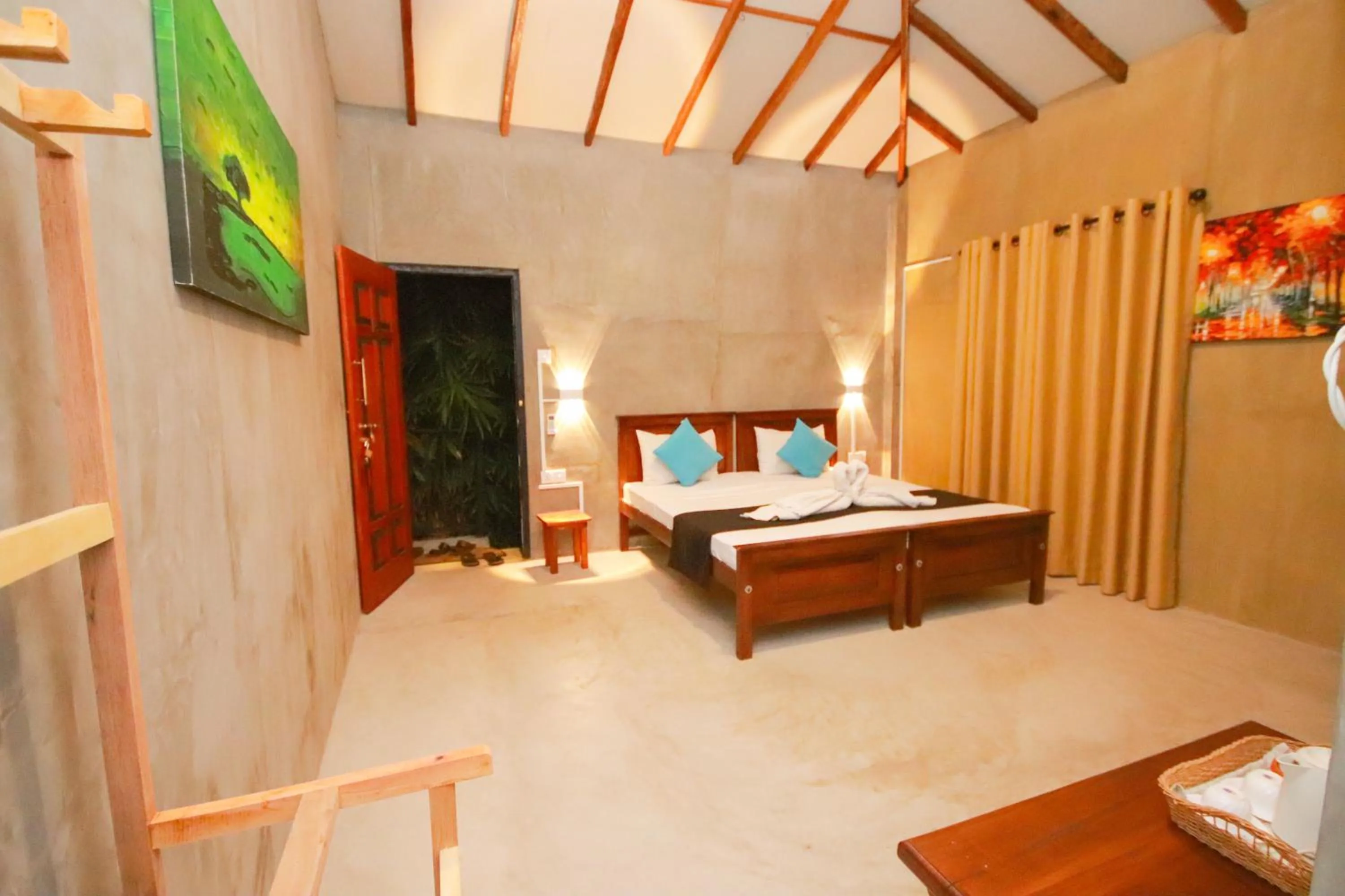 Bed in Negombo The Nature Villa and Cabanas