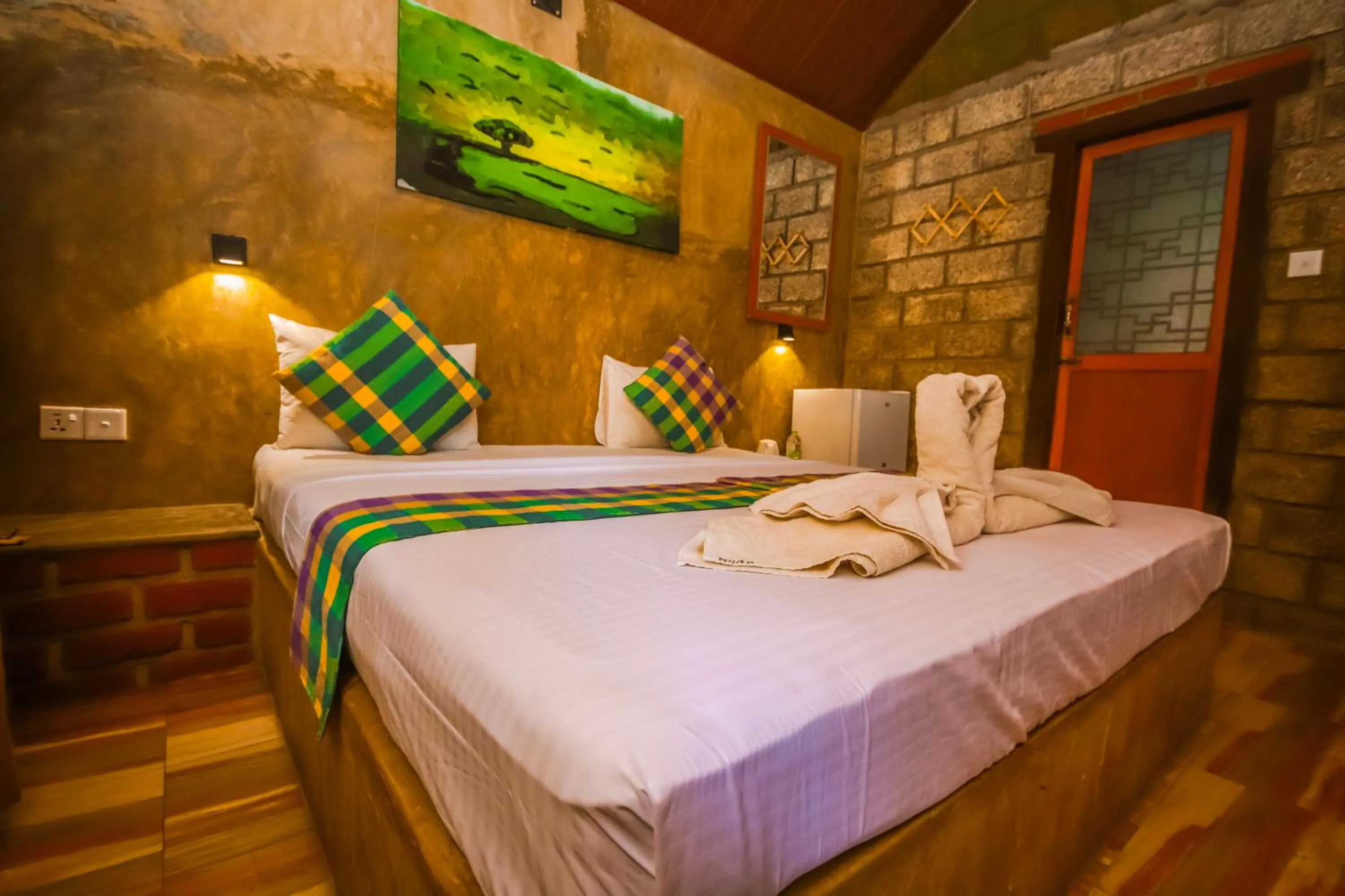 Bed in Negombo The Nature Villa and Cabanas