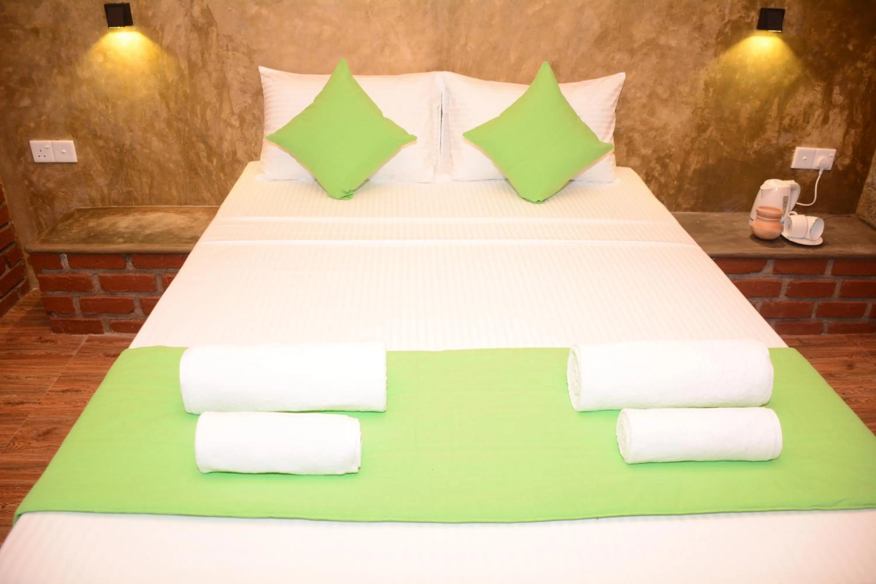 Bed in Negombo The Nature Villa and Cabanas