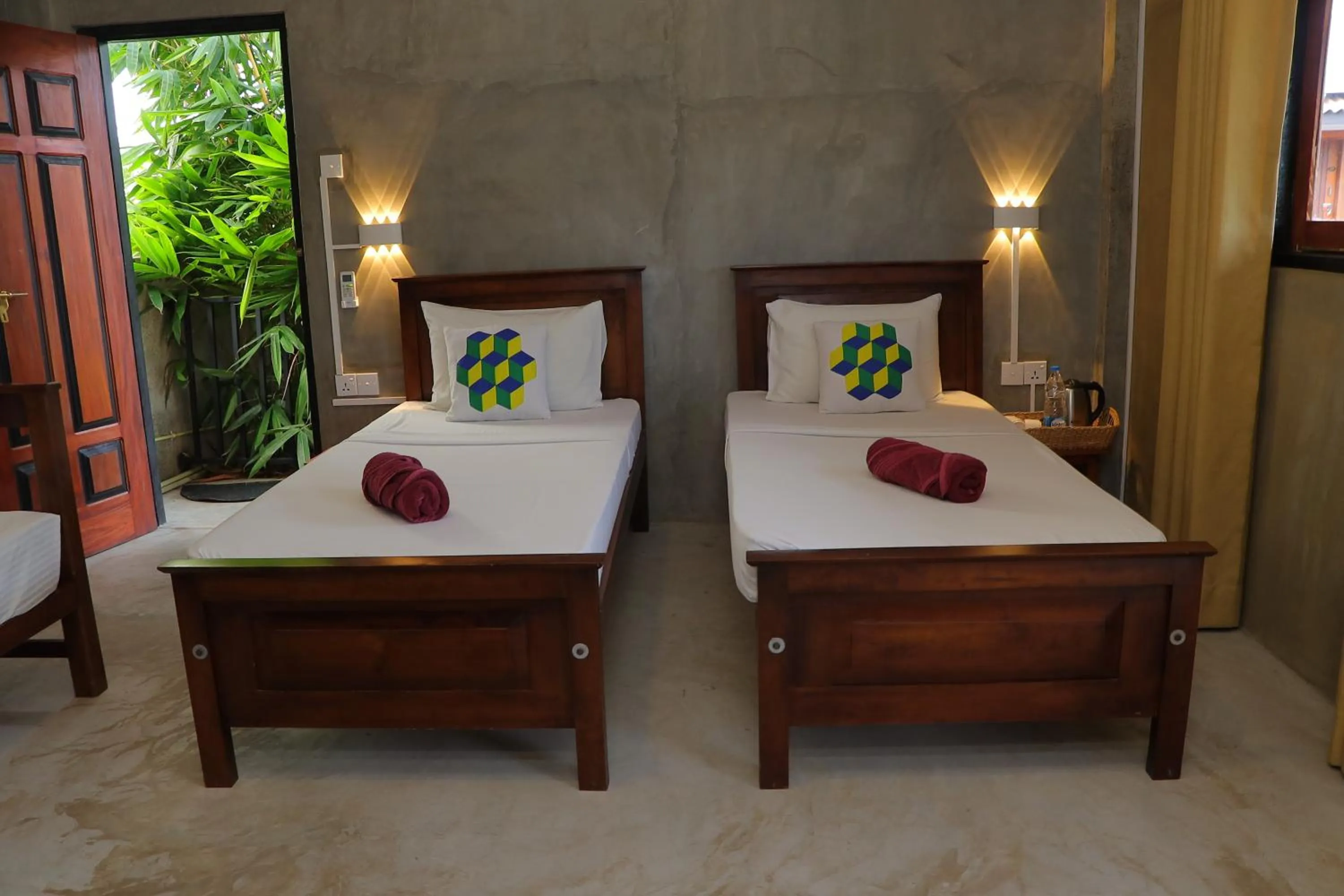 Bed in Negombo The Nature Villa and Cabanas