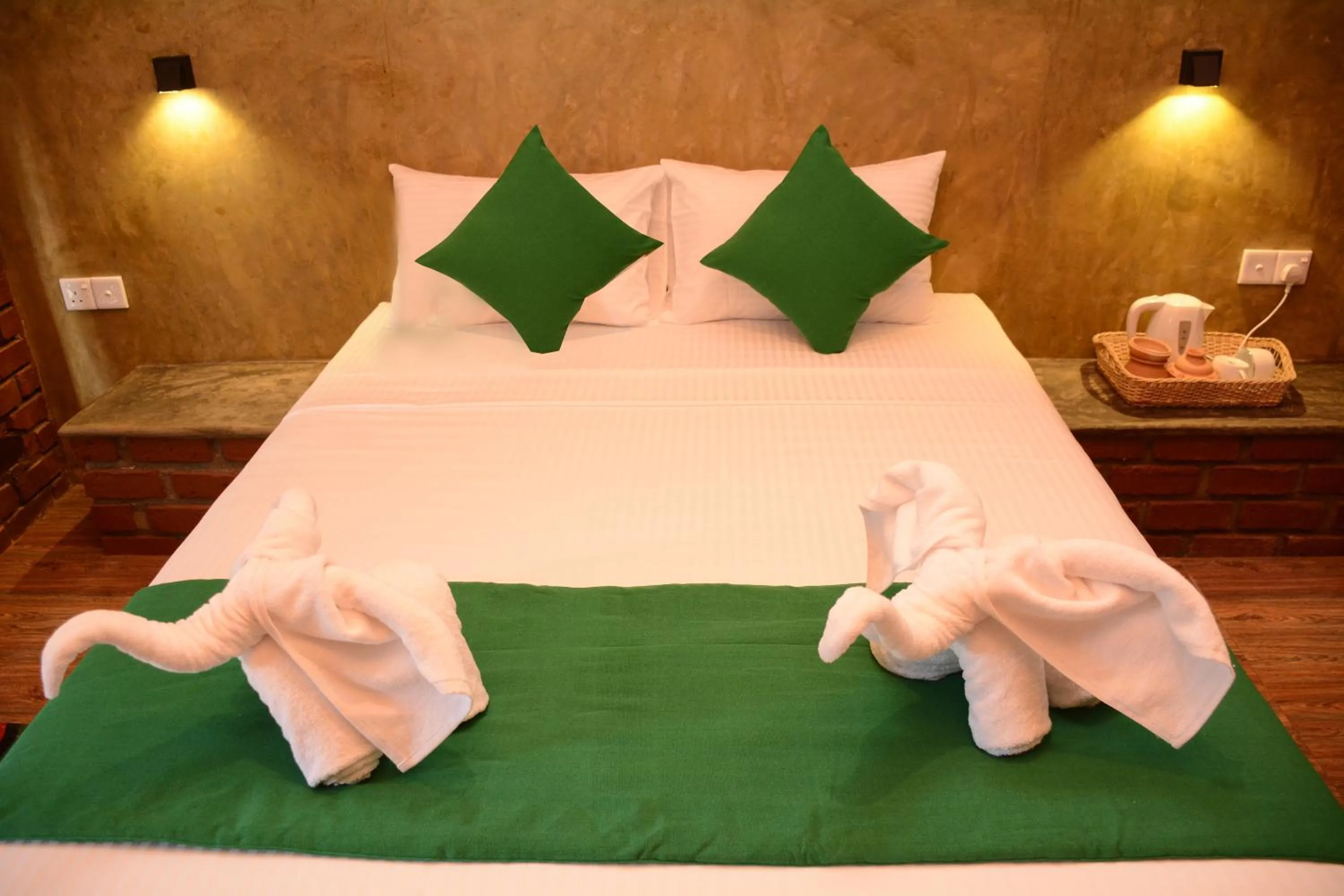 Bed in Negombo The Nature Villa and Cabanas