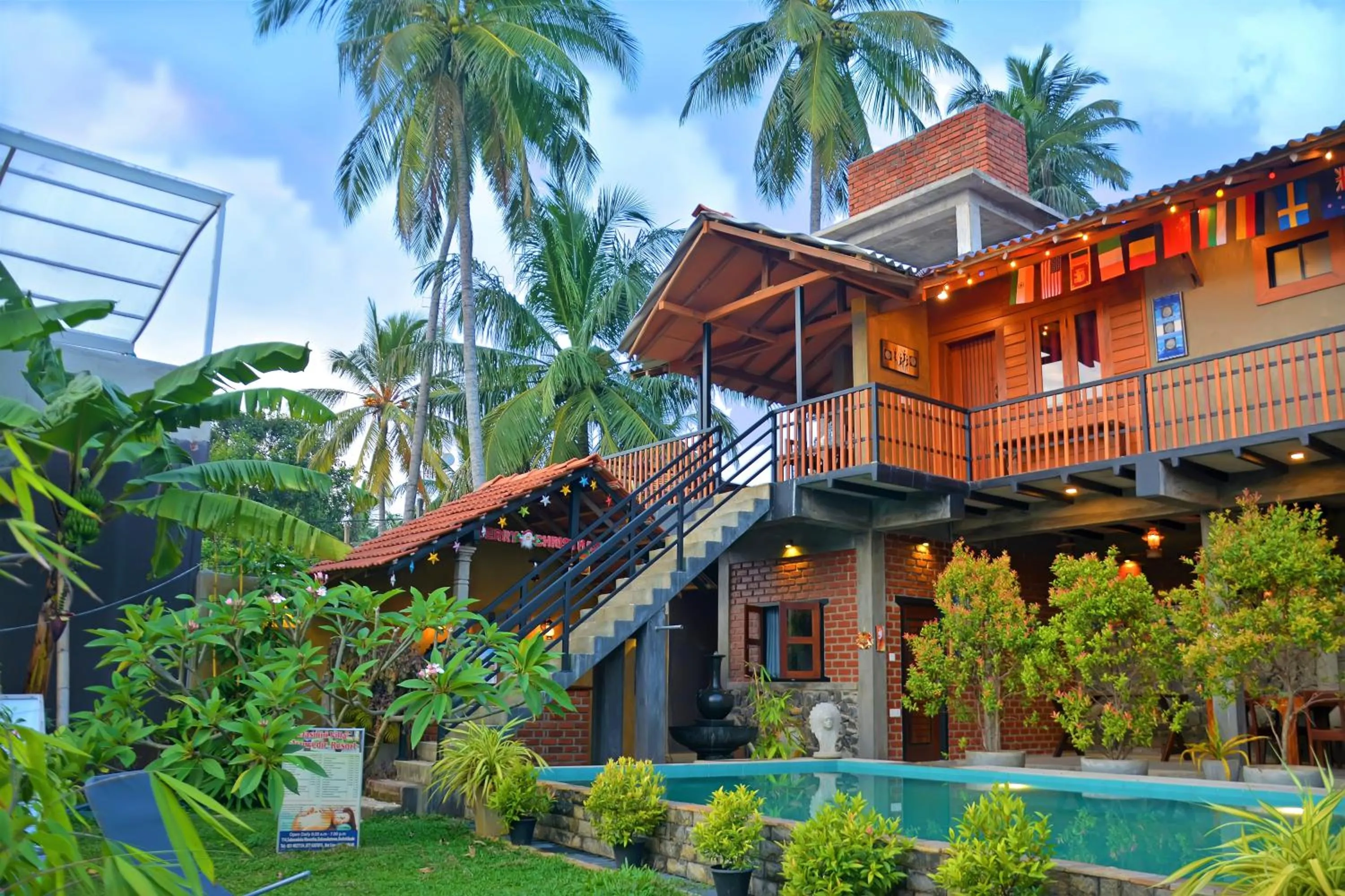Property building in Negombo The Nature Villa and Cabanas