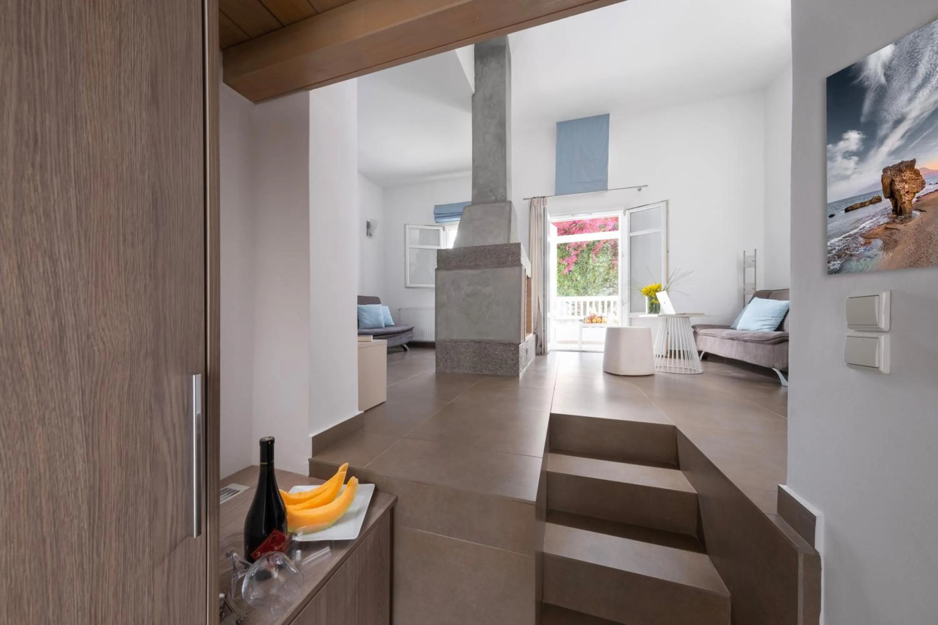 Seating area in Hotel Nefeli