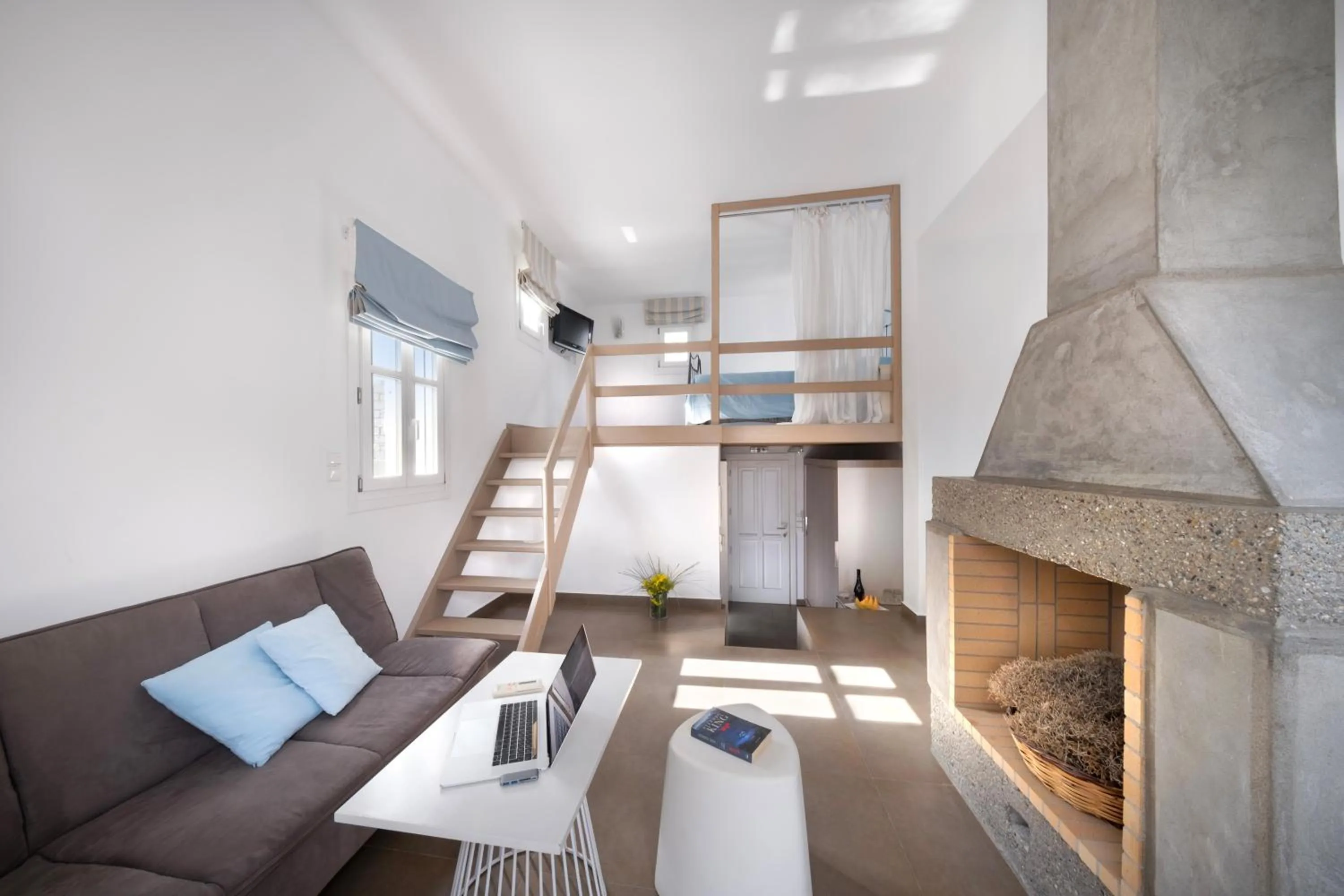 Seating area in Hotel Nefeli