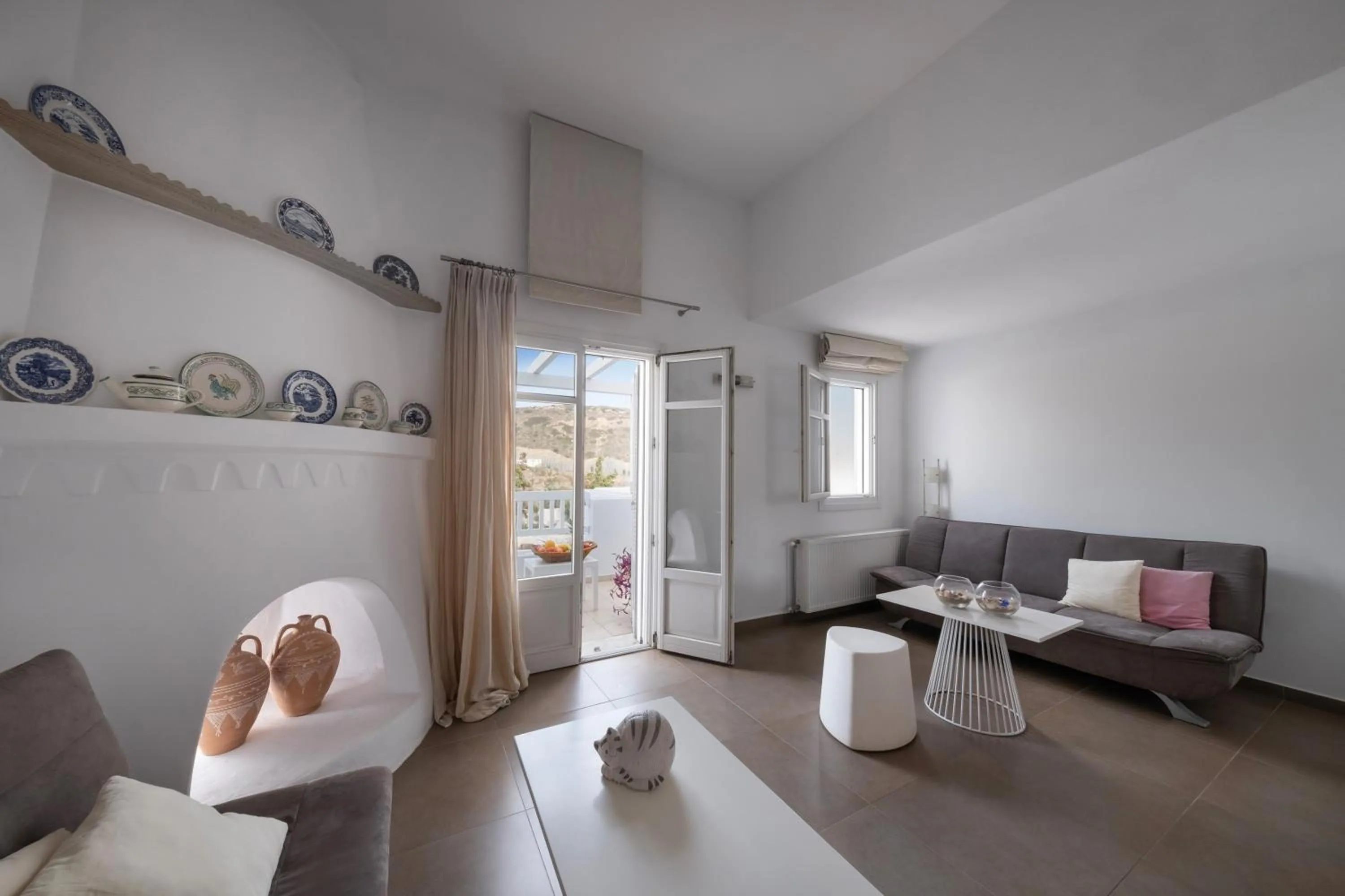 Seating area in Hotel Nefeli